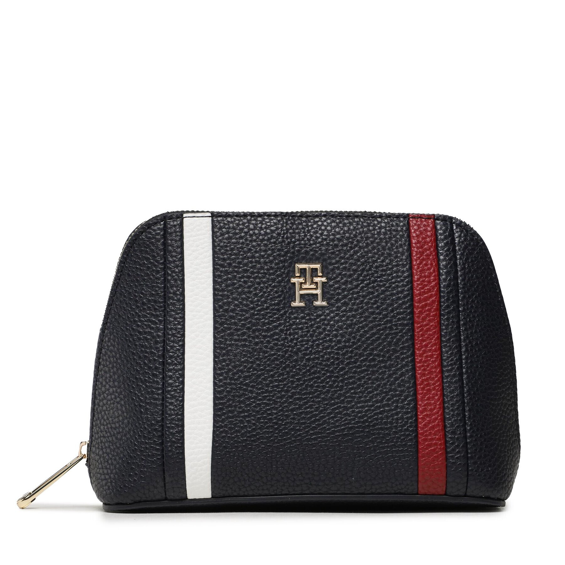 Tommy Hilfiger Kozmetični kovček Th Emblem Washbag Corp AW0AW15120 Mornarsko modra - Pepit.si