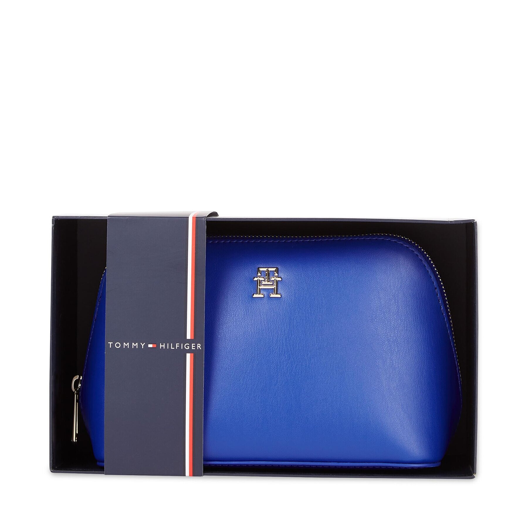 Tommy Hilfiger Kozmetični kovček Washbag AW0AW15661C66 Modra - Pepit.si