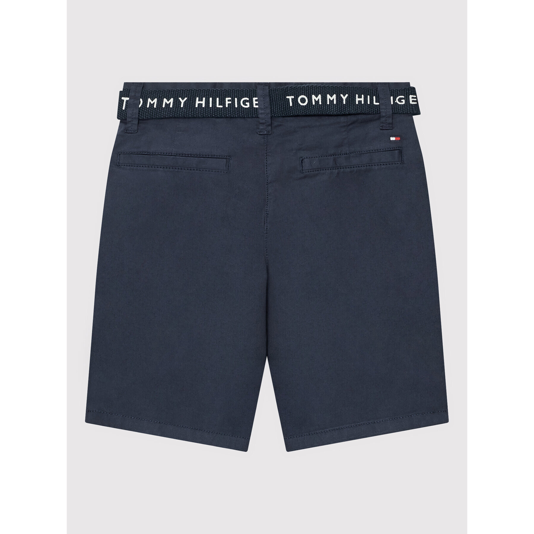 Tommy Hilfiger Kratke hlače iz tkanine Essential KB0KB07399 Mornarsko modra Slim Fit - Pepit.si