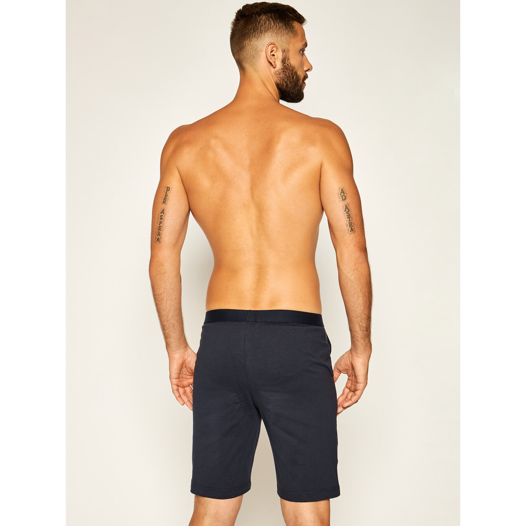 Tommy Hilfiger Kratke hlače pižama Jersey Short UM0UM01203 Mornarsko modra - Pepit.si