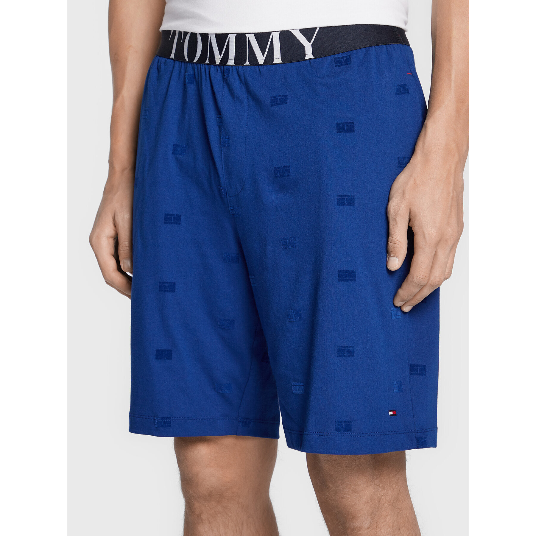 Tommy Hilfiger Kratke hlače pižama UM0UM02394 Modra Regular Fit - Pepit.si