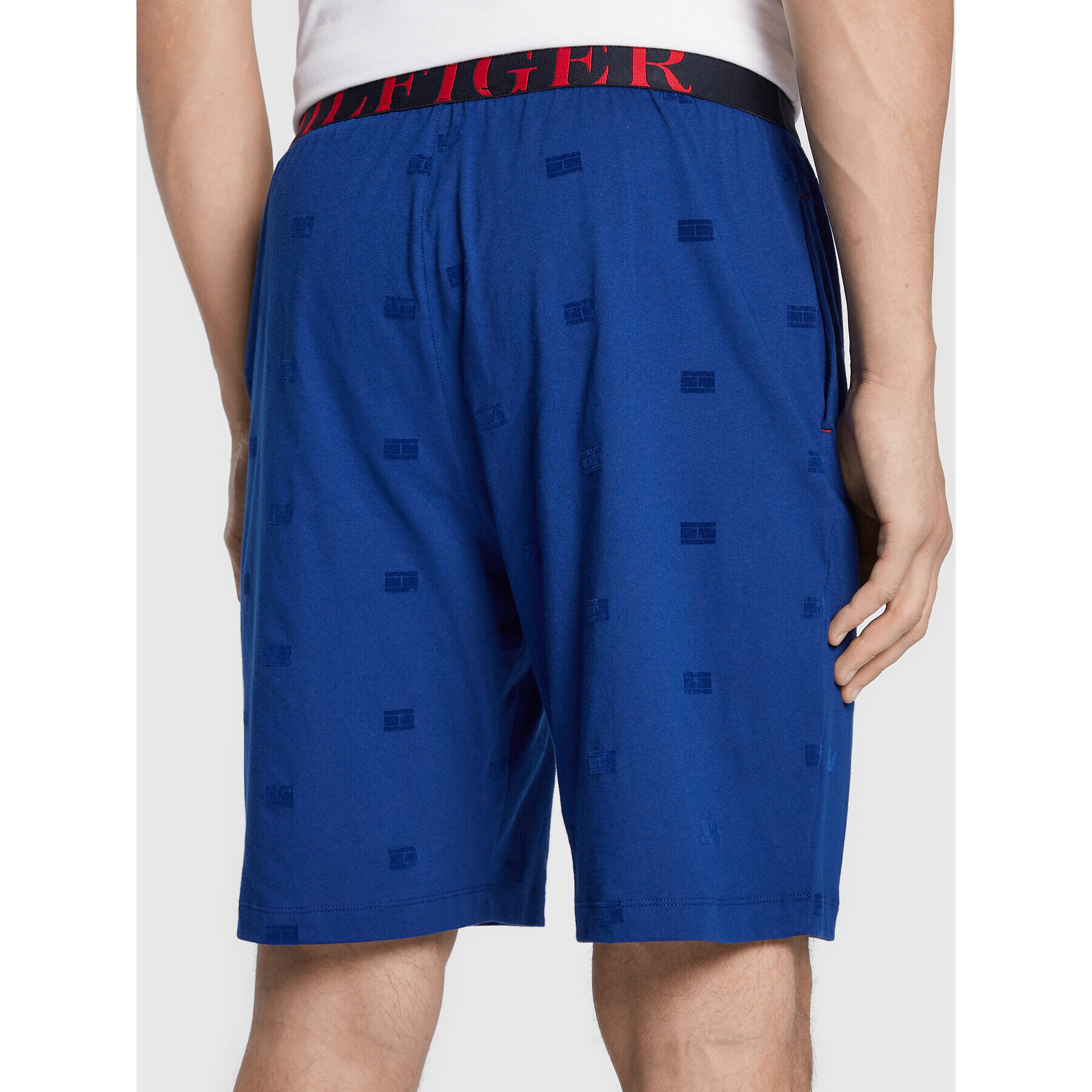 Tommy Hilfiger Kratke hlače pižama UM0UM02394 Modra Regular Fit - Pepit.si