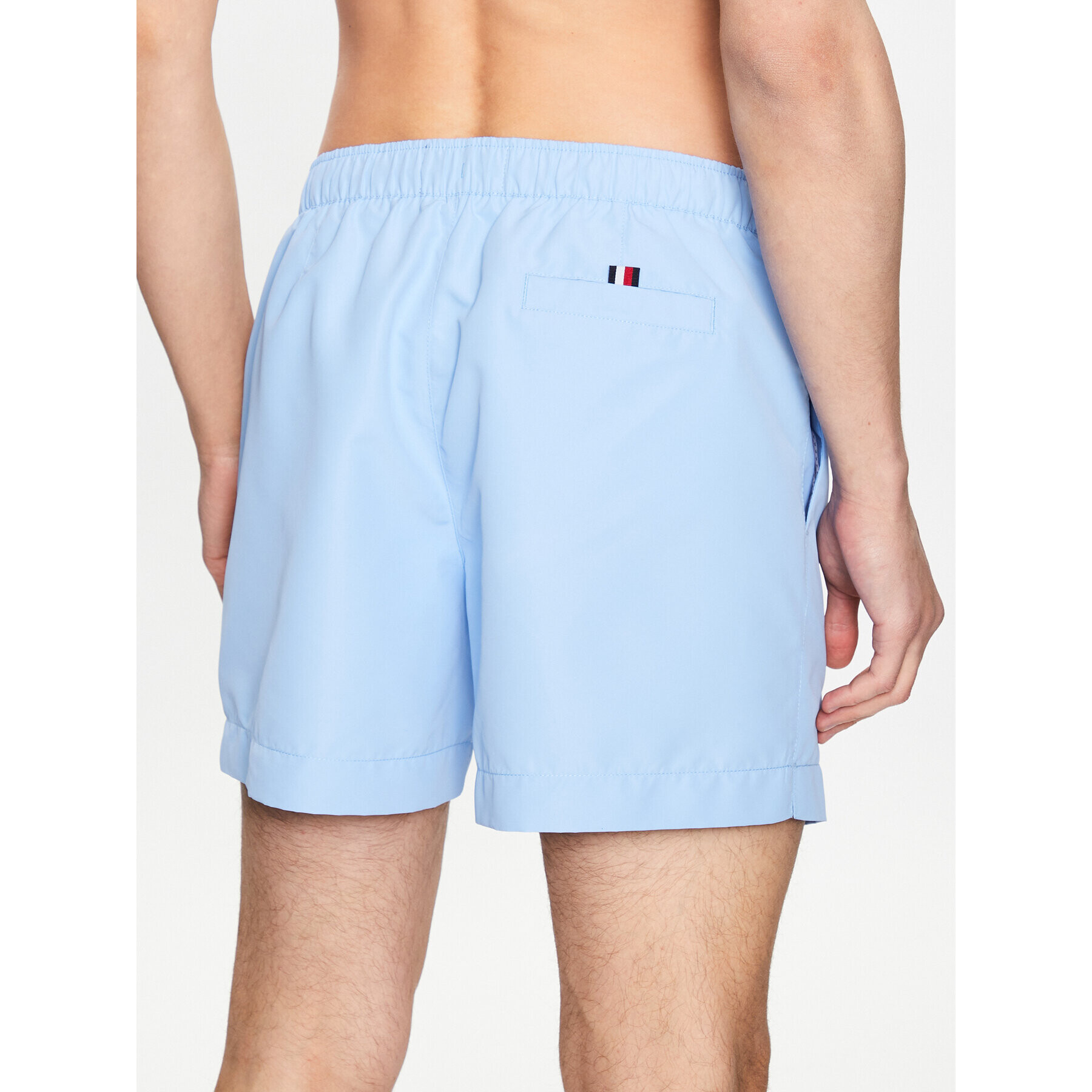 Tommy Hilfiger Kratke hlače za na plažo Medium Drawstring UM0UM02857 Modra Regular Fit - Pepit.si