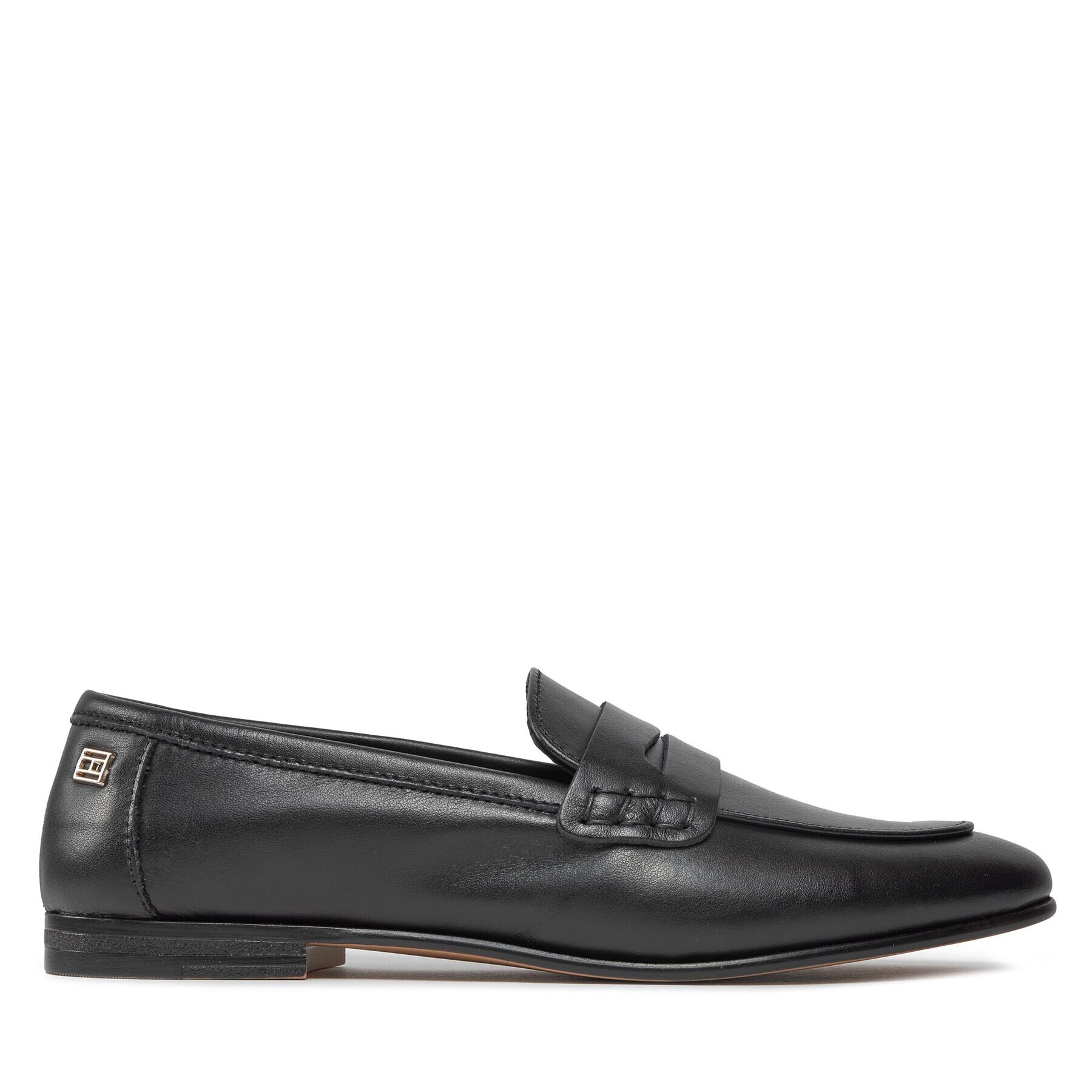 Tommy Hilfiger Loaferke Essential Leather Loafer FW0FW07769 Črna - Pepit.si