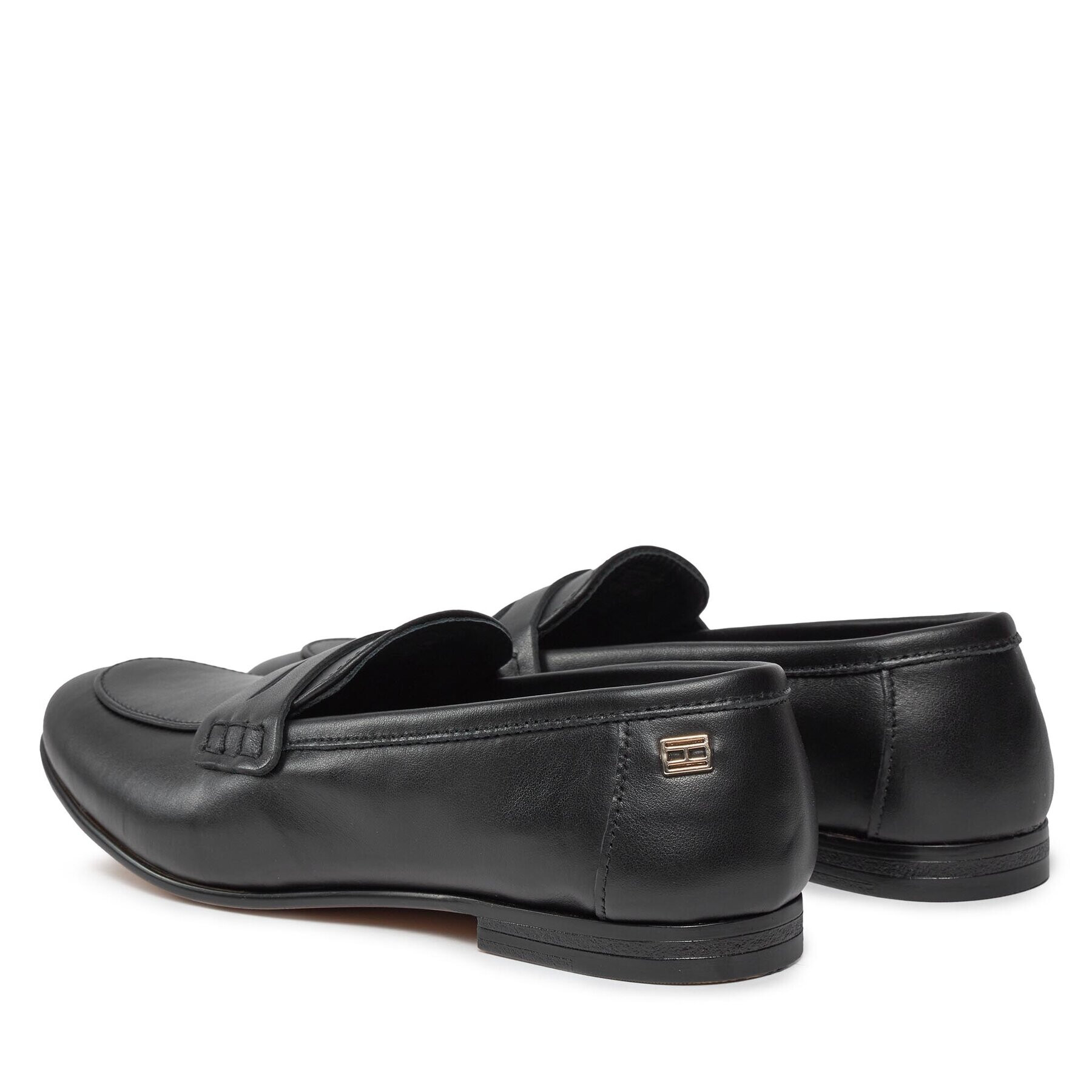 Tommy Hilfiger Loaferke Essential Leather Loafer FW0FW07769 Črna - Pepit.si