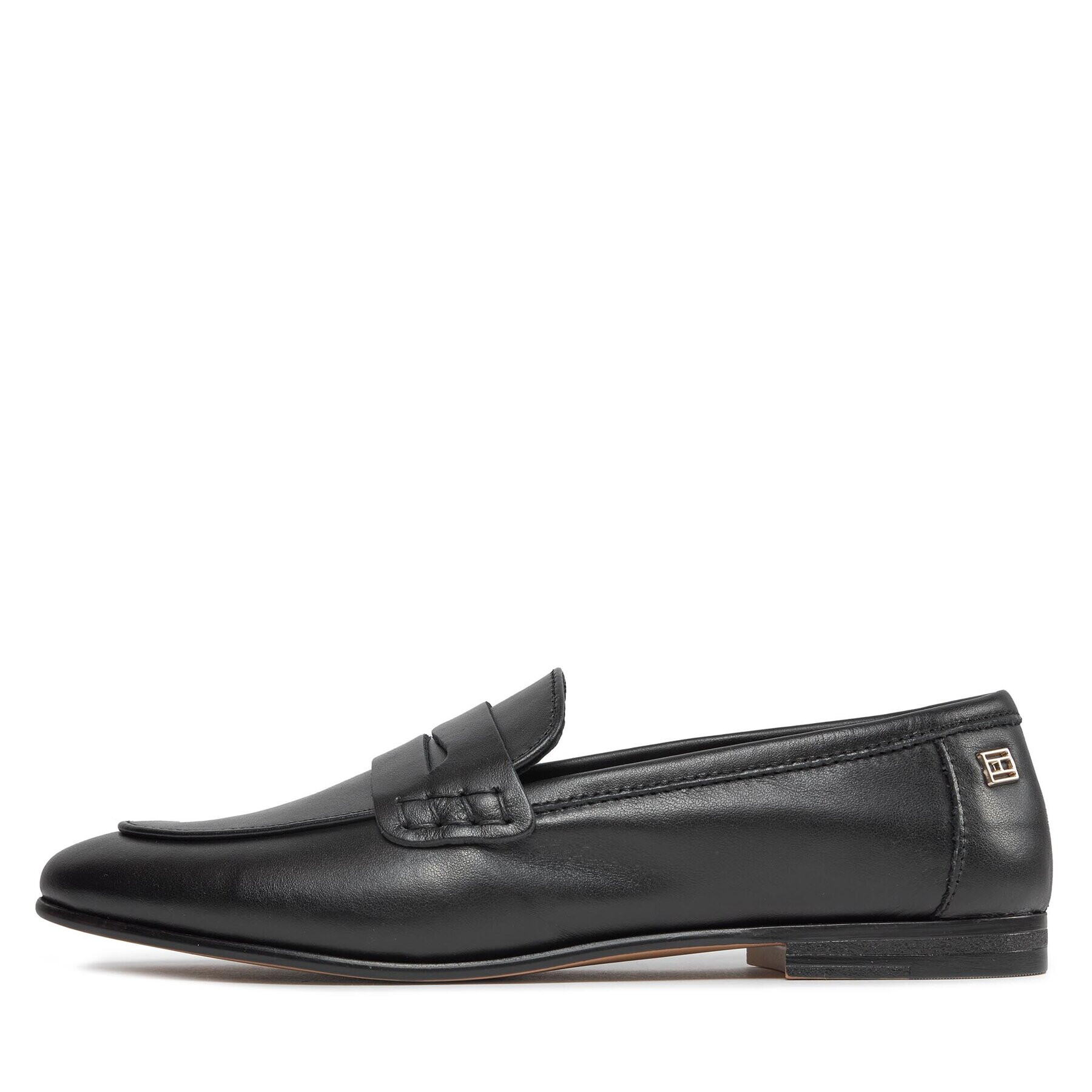 Tommy Hilfiger Loaferke Essential Leather Loafer FW0FW07769 Črna - Pepit.si