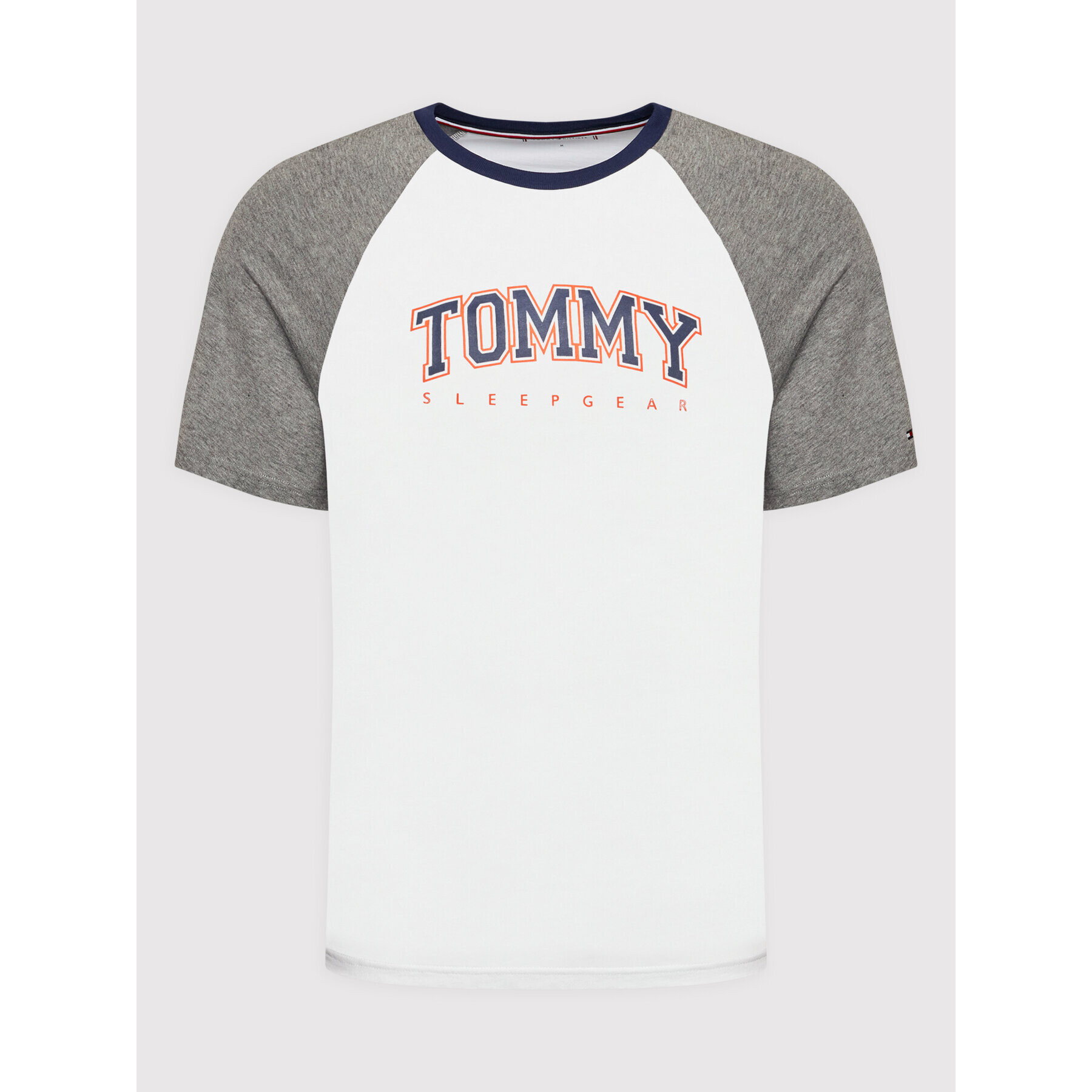 Tommy Hilfiger Majica Cn Ss Logo UM0UM02351 Bela Regular Fit - Pepit.si