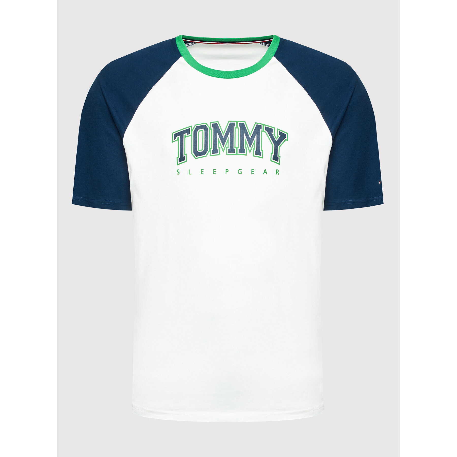 Tommy Hilfiger Majica Cn Ss Tee Logo UM0UM02351 Bela Regular Fit - Pepit.si