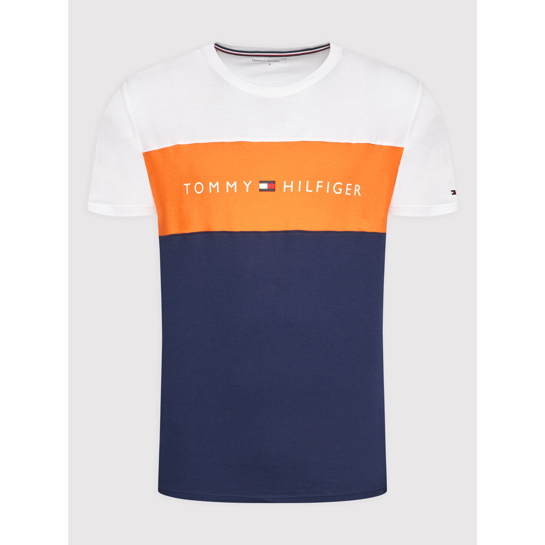 Tommy Hilfiger Majica Tee Logo UM0UM01170 Bela Regular Fit - Pepit.si