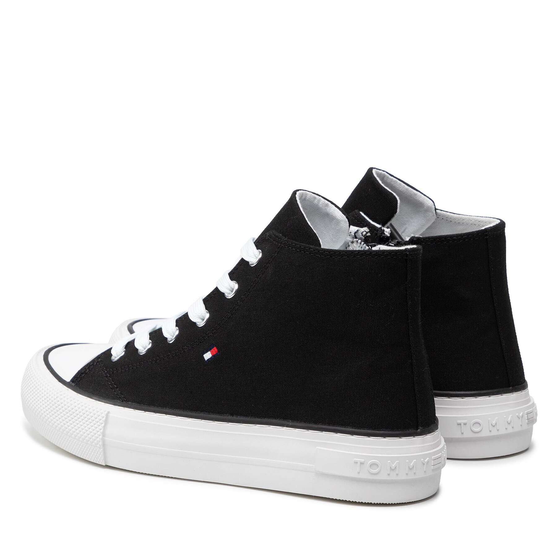 Tommy Hilfiger Modne superge High Top Lace-Up Sneaker T3A4-32119-0890 S Črna - Pepit.si