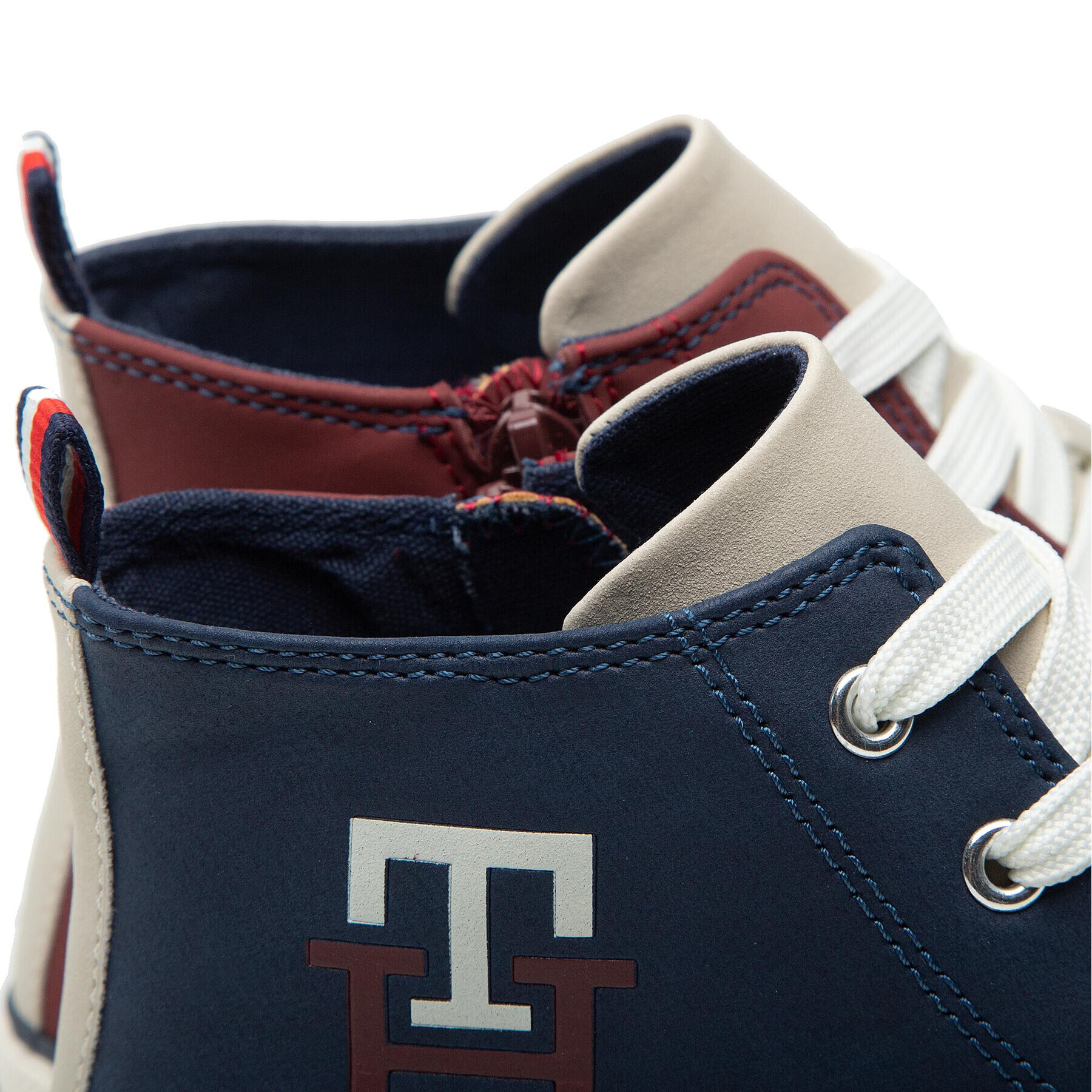 Tommy Hilfiger Modne superge High Top Lace-Up Sneaker T3X9-32451-1441 S Mornarsko modra - Pepit.si