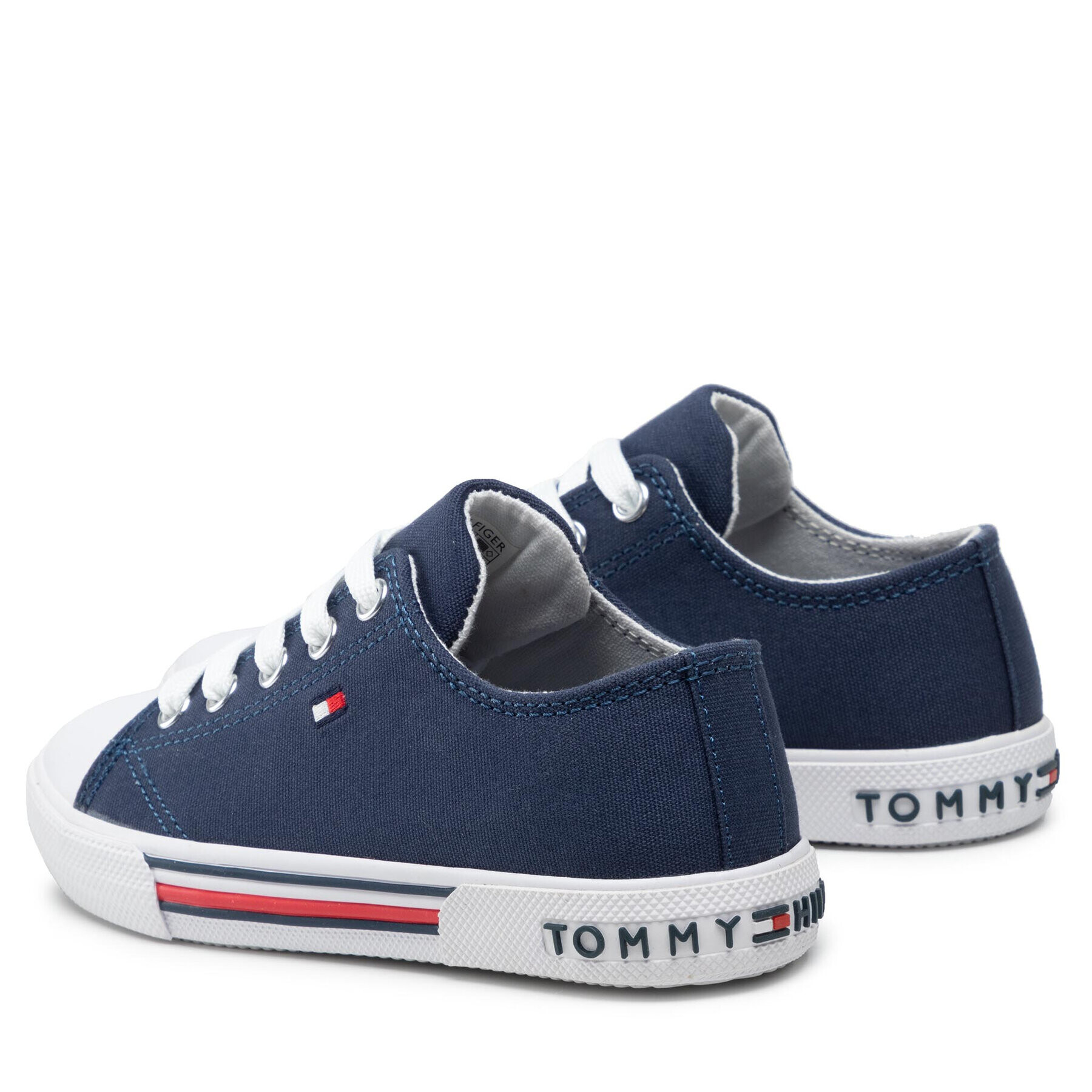 Tommy Hilfiger Modne superge Low Cut Lace-Up Sneaker T3X4-30692-0890 M Mornarsko modra - Pepit.si