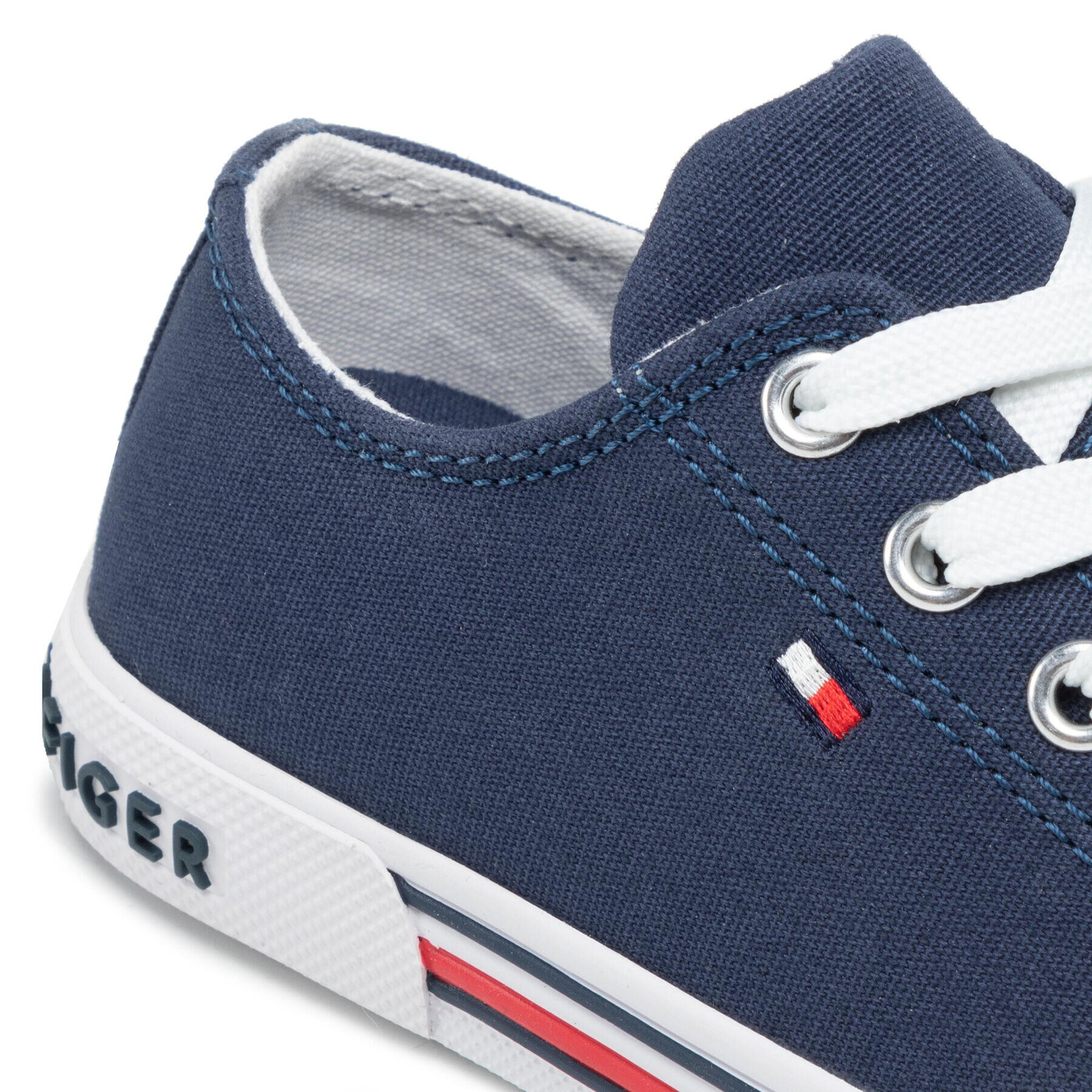 Tommy Hilfiger Modne superge Low Cut Lace-Up Sneaker T3X4-30692-0890 M Mornarsko modra - Pepit.si