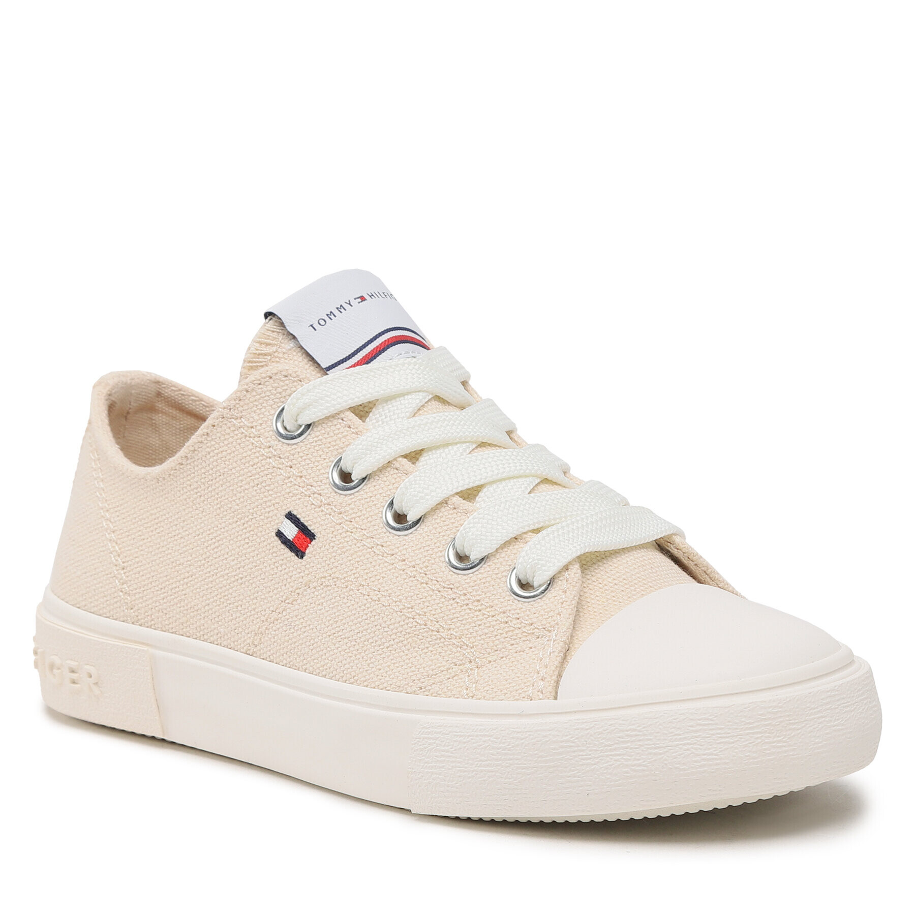 Tommy Hilfiger Modne superge Low Cut Lace-Up Sneaker T3X9-32827-0890 M Bež - Pepit.si