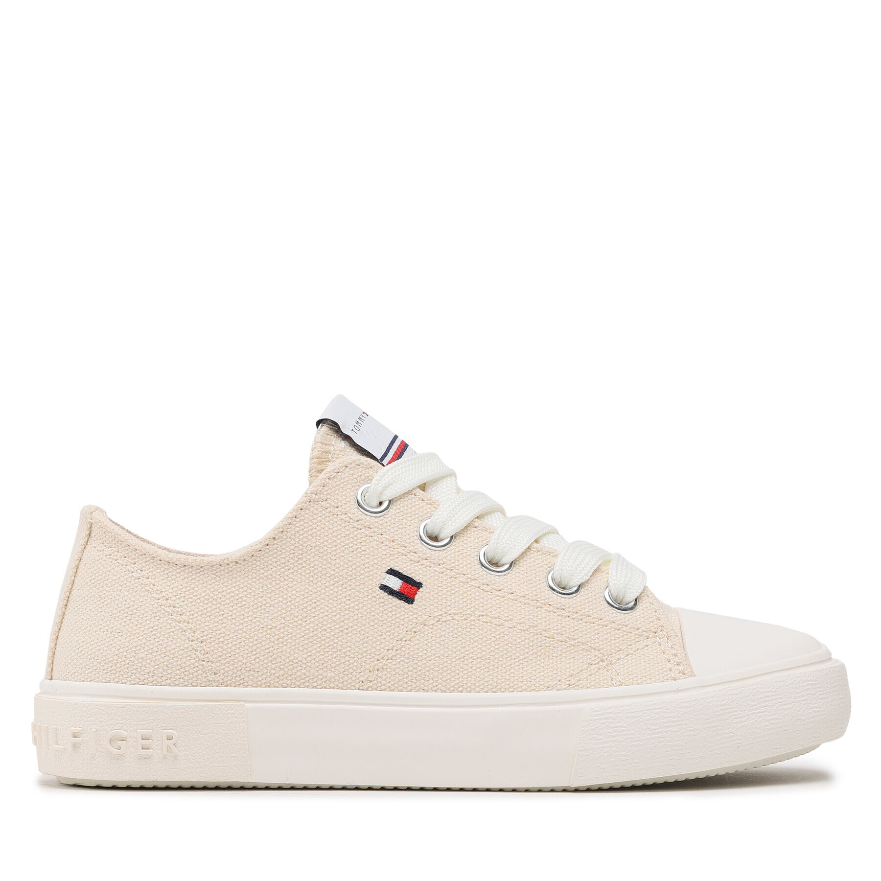 Tommy Hilfiger Modne superge Low Cut Lace-Up Sneaker T3X9-32827-0890 M Bež - Pepit.si