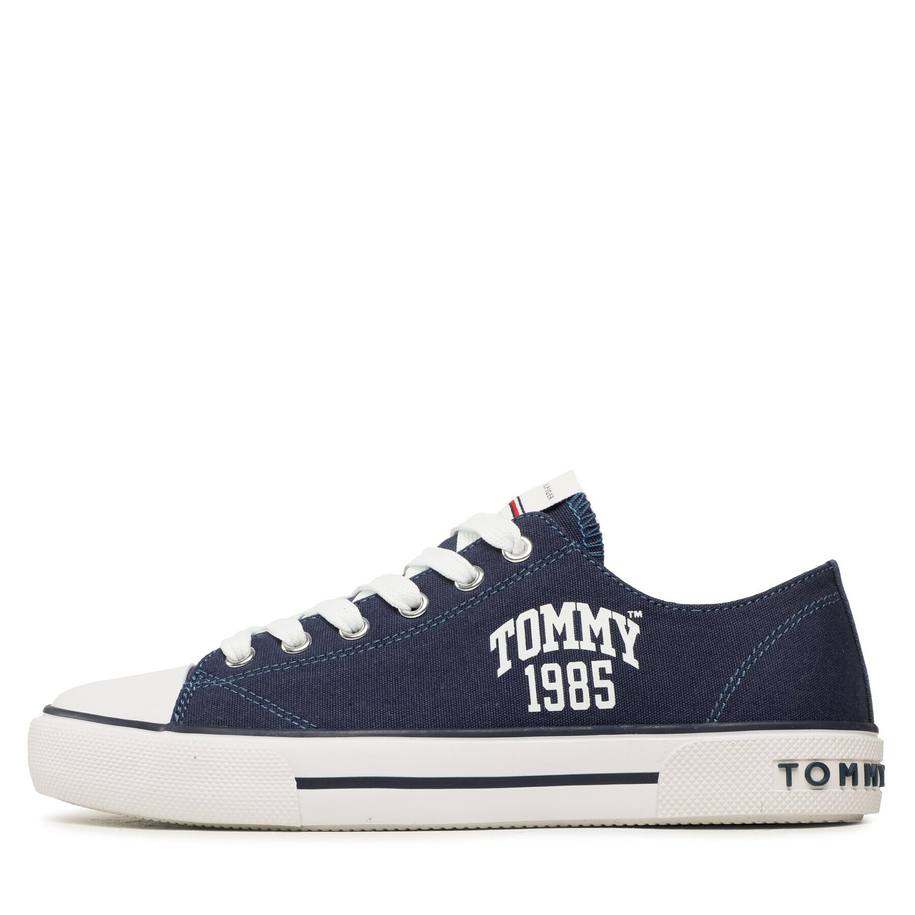 Tommy Hilfiger Modne superge Varisty Low Cut Lace-Up Sneaker T3X9-32833-0890 S Mornarsko modra - Pepit.si