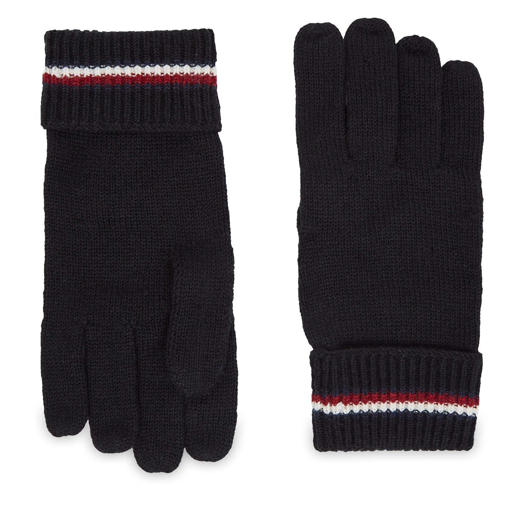 Tommy Hilfiger Moške rokavice Corporate Knit Gloves AM0AM11488 Črna - Pepit.si