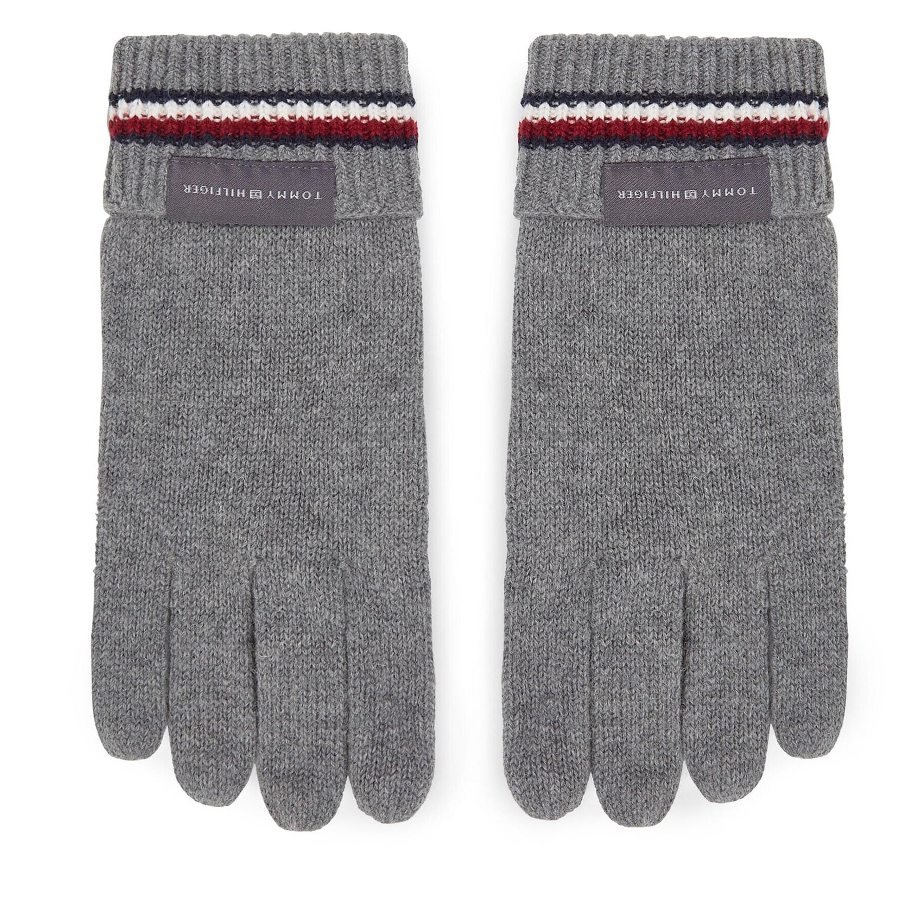 Tommy Hilfiger Moške rokavice Corporate Knit Gloves AM0AM11488 Siva - Pepit.si