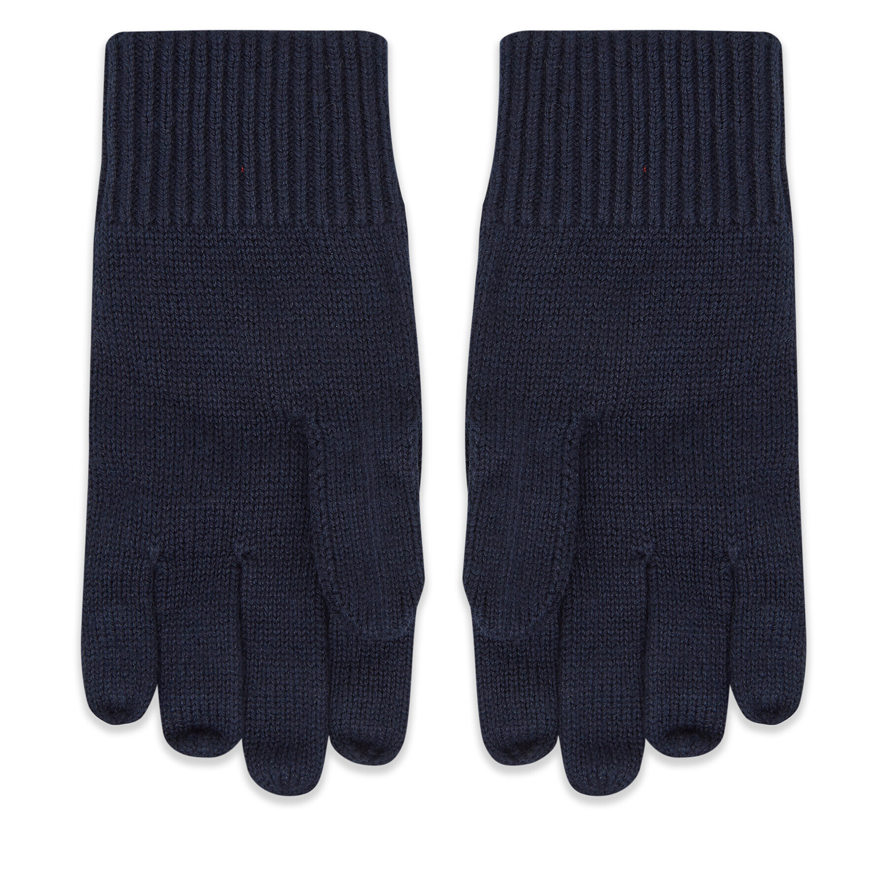 Tommy Hilfiger Moške rokavice Essential Flag Knitted Gloves AM0AM11048 Mornarsko modra - Pepit.si