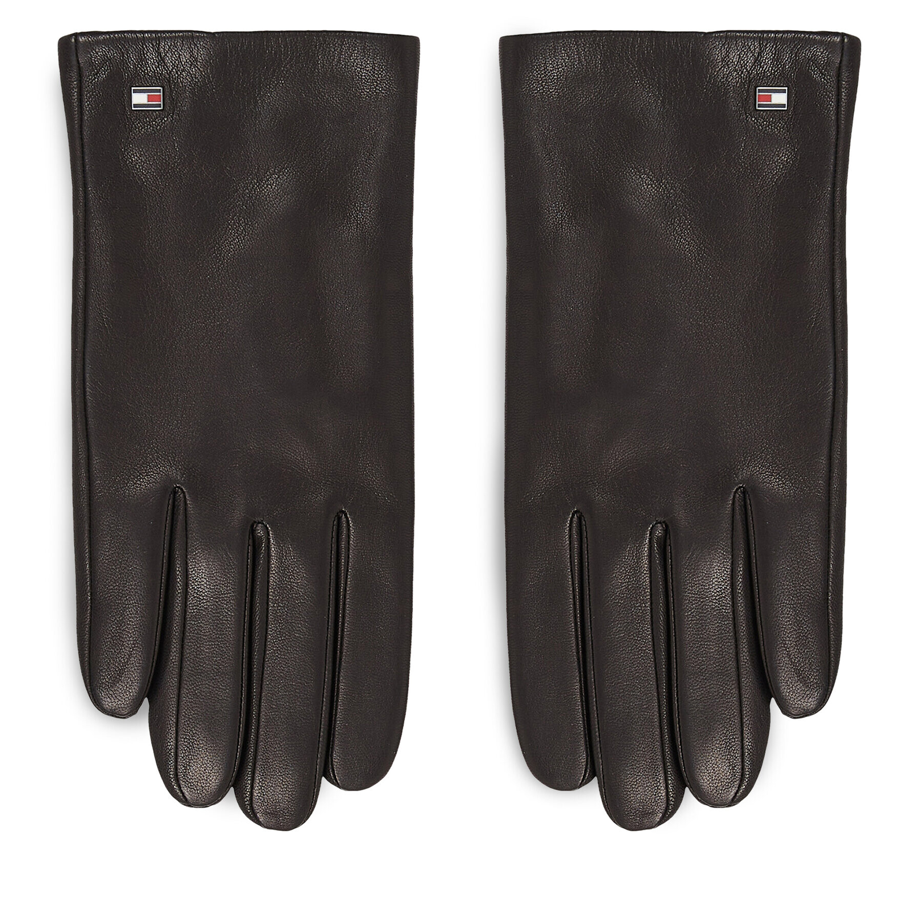 Tommy Hilfiger Moške rokavice Essential Flag Leather Gloves AM0AM11482 Črna - Pepit.si