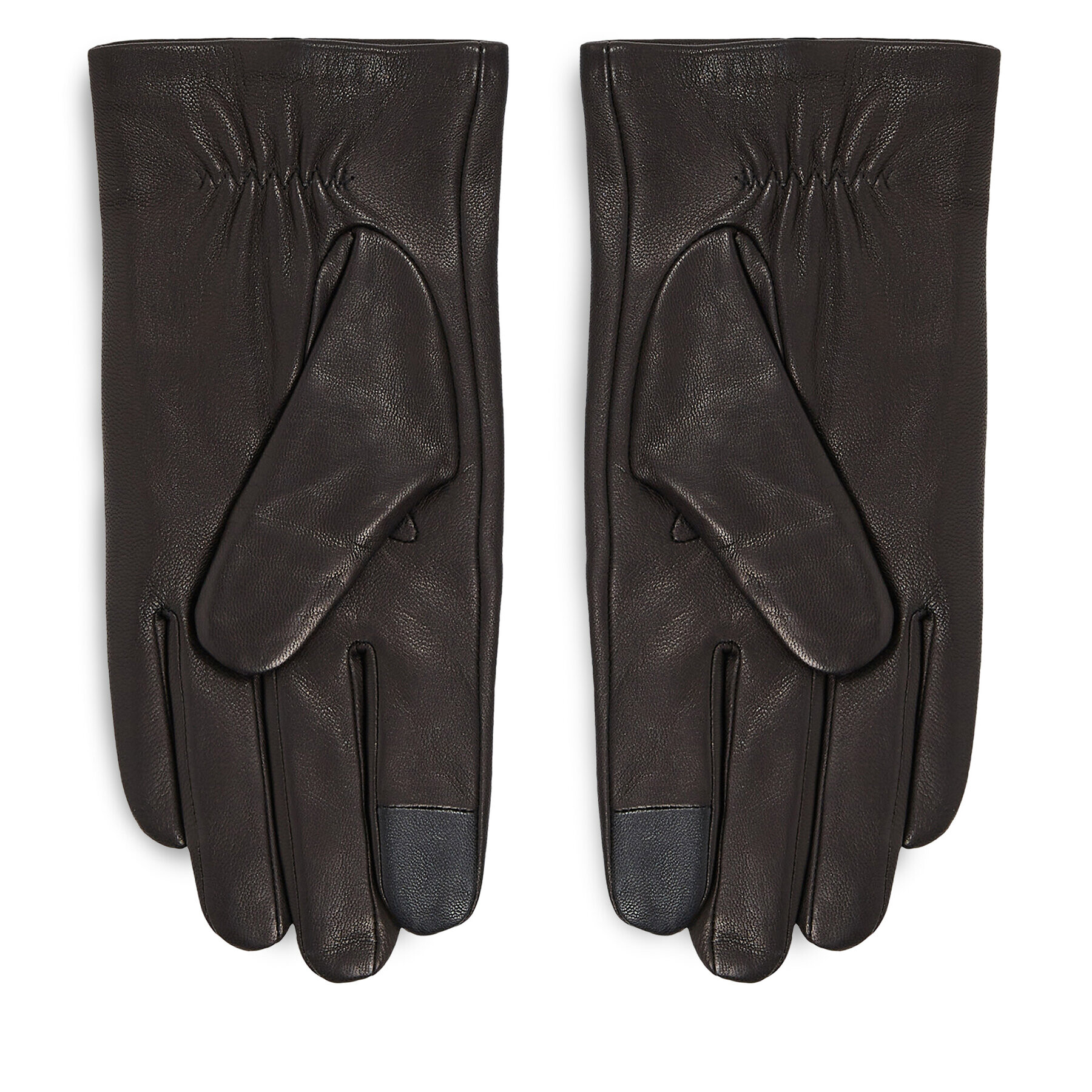 Tommy Hilfiger Moške rokavice Essential Flag Leather Gloves AM0AM11482 Črna - Pepit.si