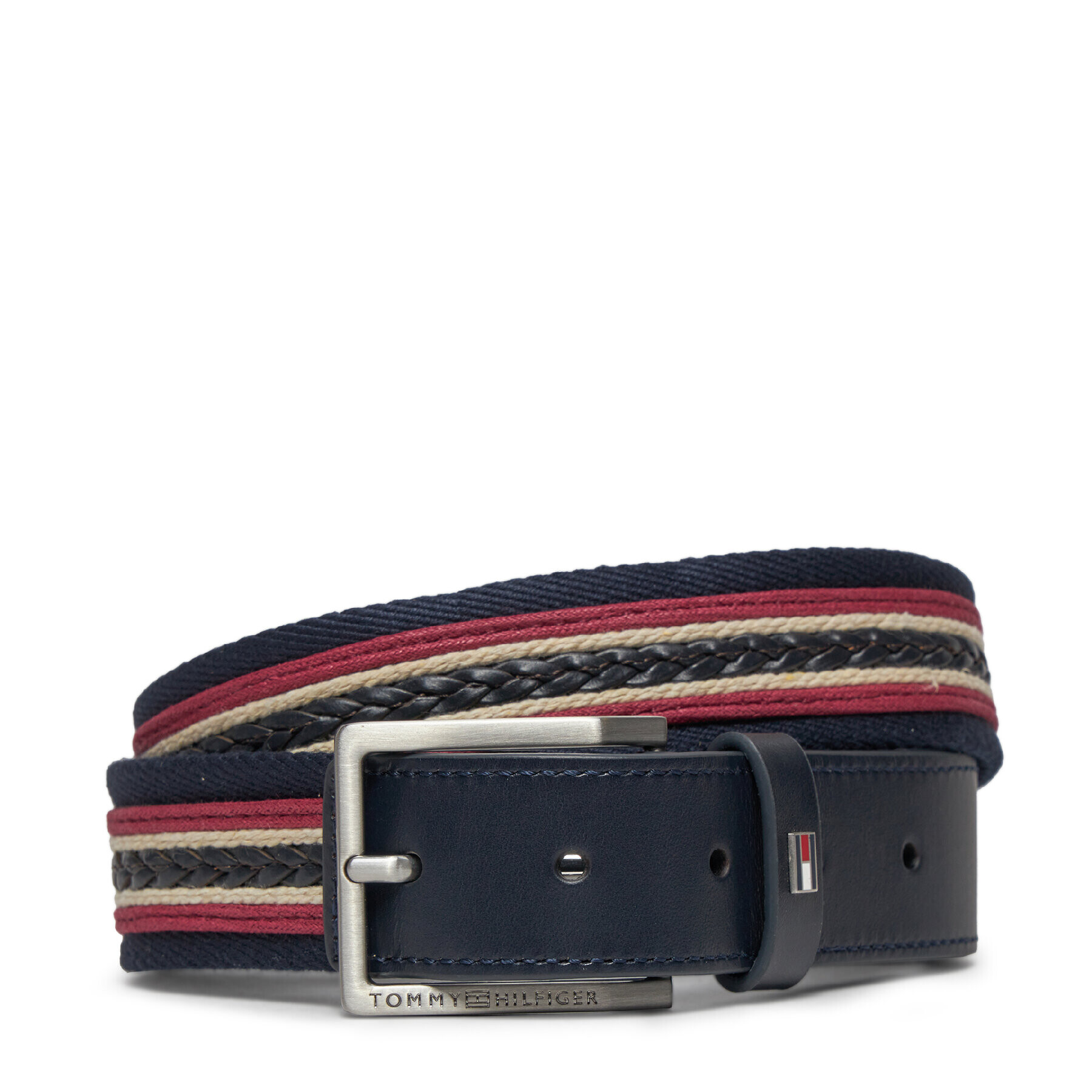 Tommy Hilfiger Moški pas Oliver Webbing 3.5 AM0AM12049 Mornarsko modra - Pepit.si