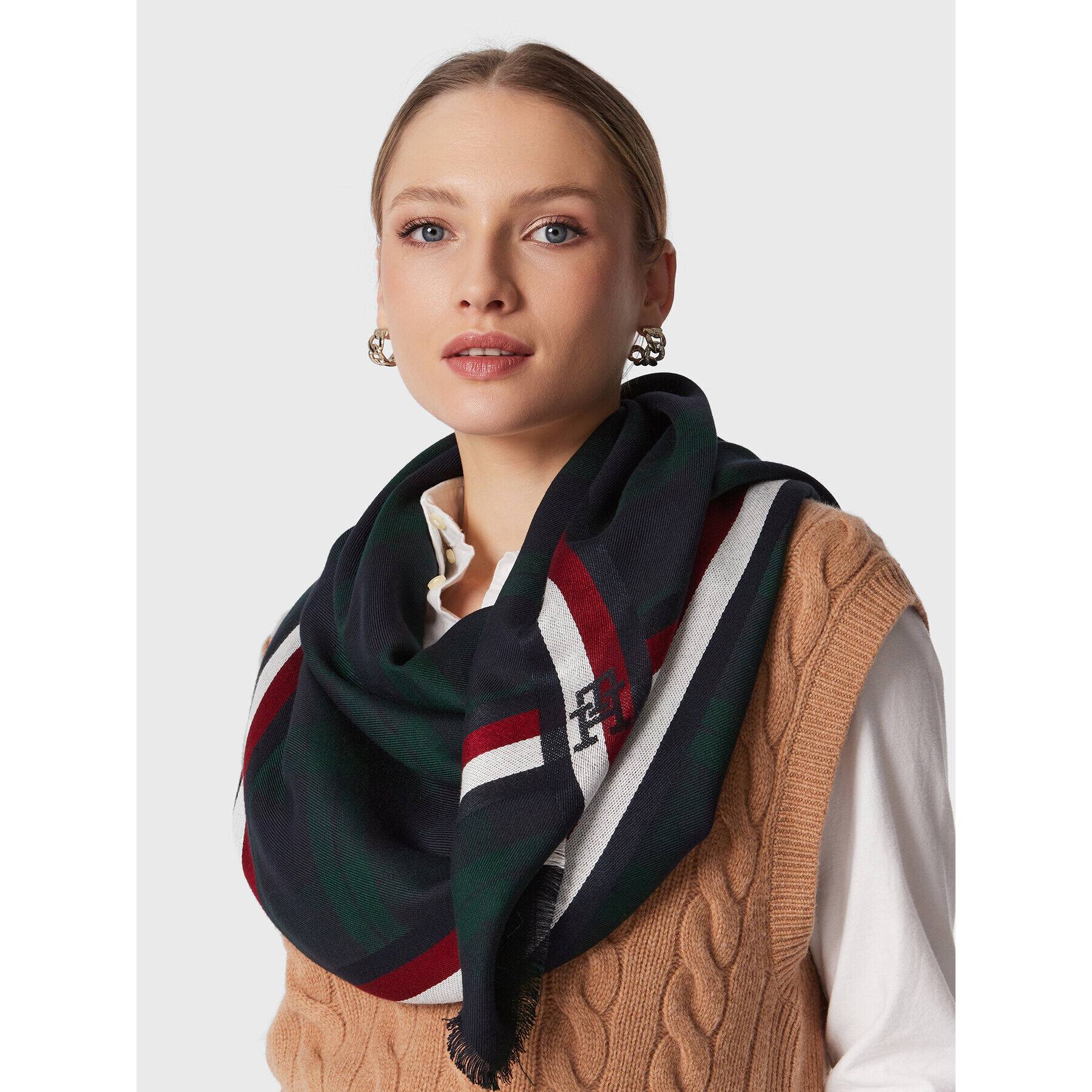 Tommy Hilfiger Naglavna ruta East Coast AW0AW14162 Zelena - Pepit.si