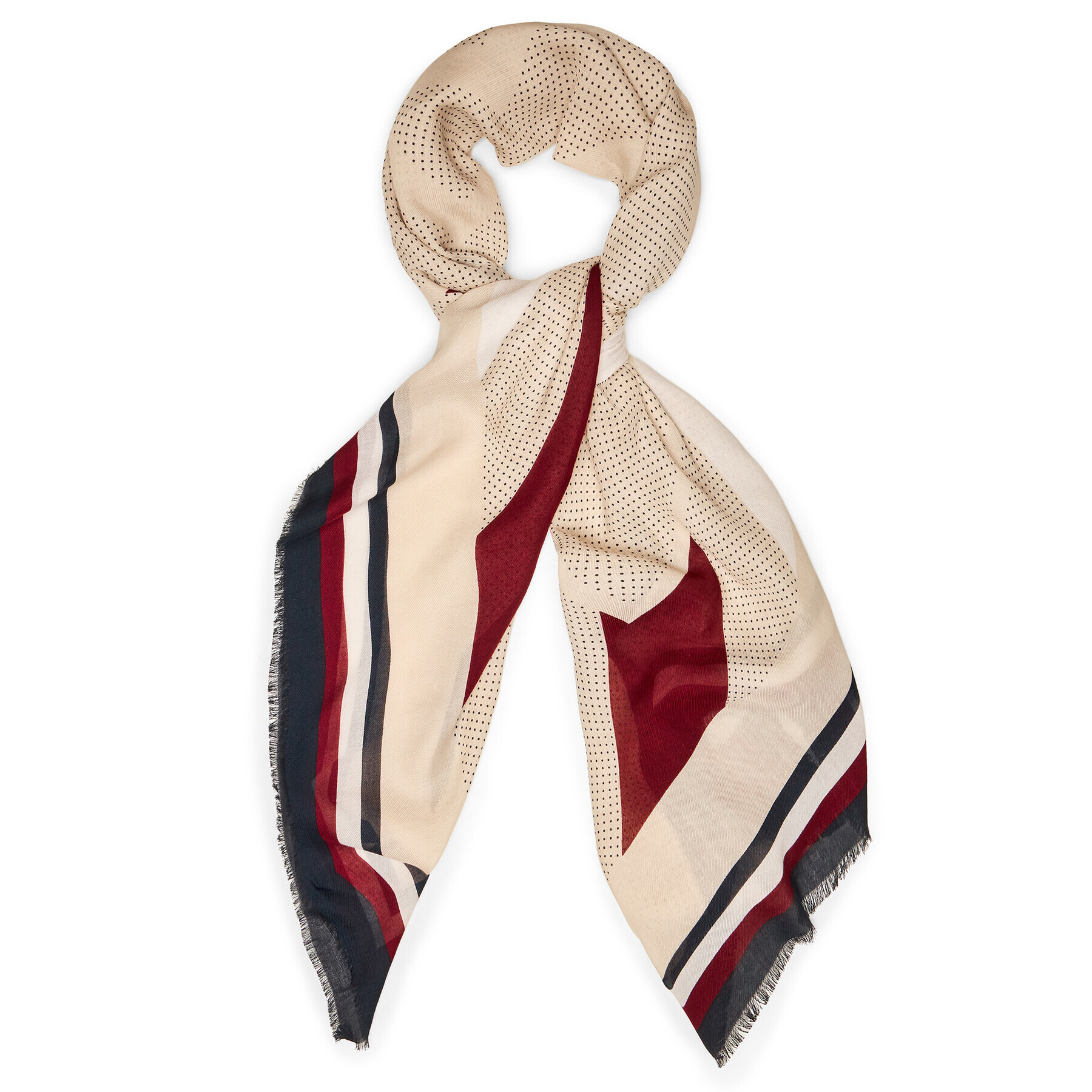 Tommy Hilfiger Naglavna ruta Iconic Square AW0AW14932 Pisana - Pepit.si