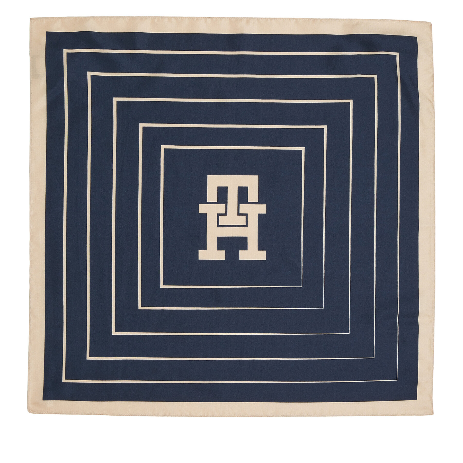 Tommy Hilfiger Naglavna ruta Monogram All Over Silk & Box AW0AW15807 Mornarsko modra - Pepit.si