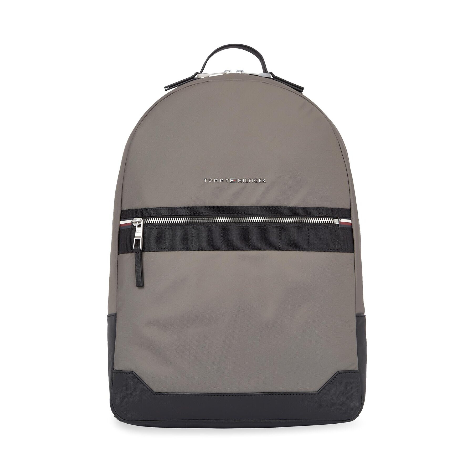 Tommy Hilfiger Nahrbtnik Th Elevated Nylon Backpack AM0AM11573 Siva - Pepit.si