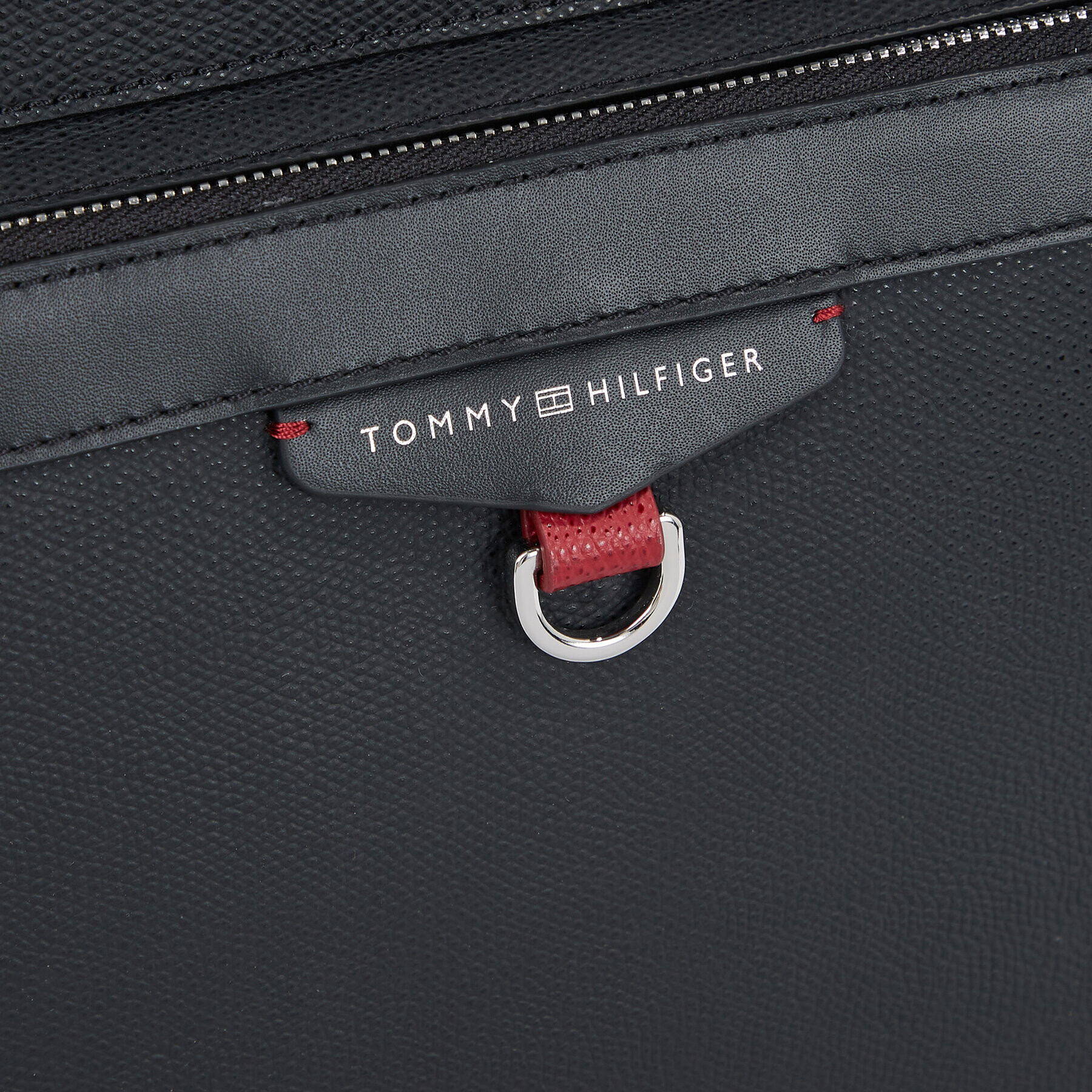 Tommy Hilfiger Nahrbtnik Th Structured Leather Backpack AM0AM11561 Črna - Pepit.si