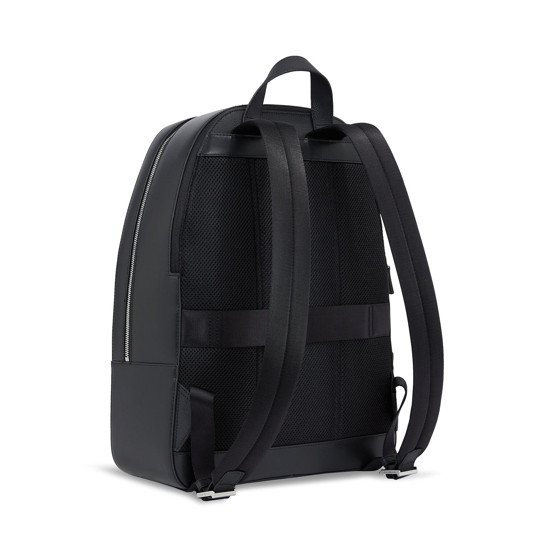 Tommy Hilfiger Nahrbtnik Th Structured Leather Backpack AM0AM11561 Črna - Pepit.si