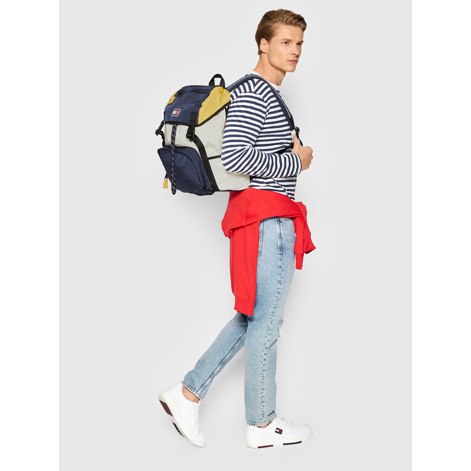 Tommy Hilfiger Nahrbtnik Tjm Travel Flap Backpack AM0AM08560 Mornarsko modra - Pepit.si