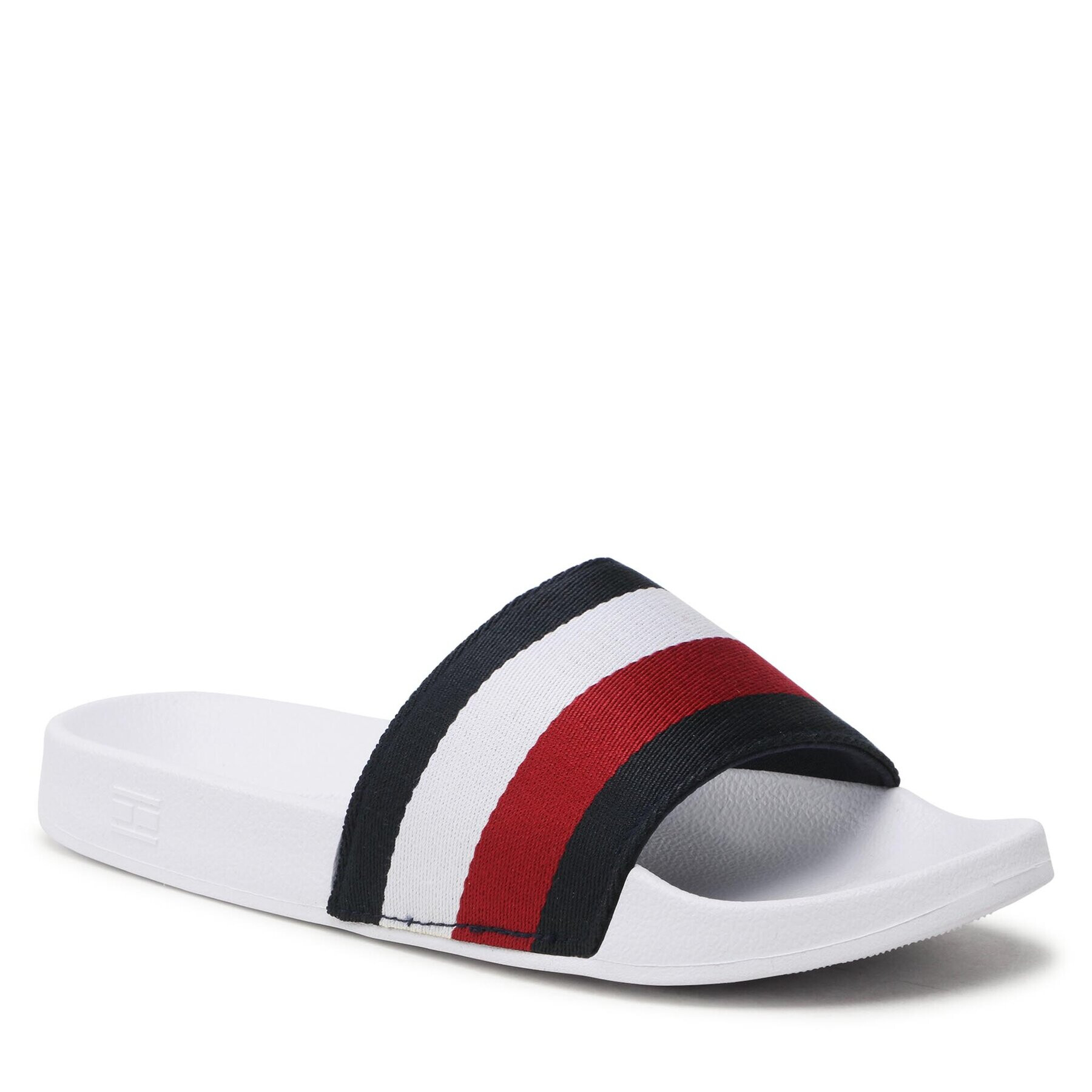 Tommy Hilfiger Natikači Essential Corp Slide FW0FW07256 Pisana - Pepit.si