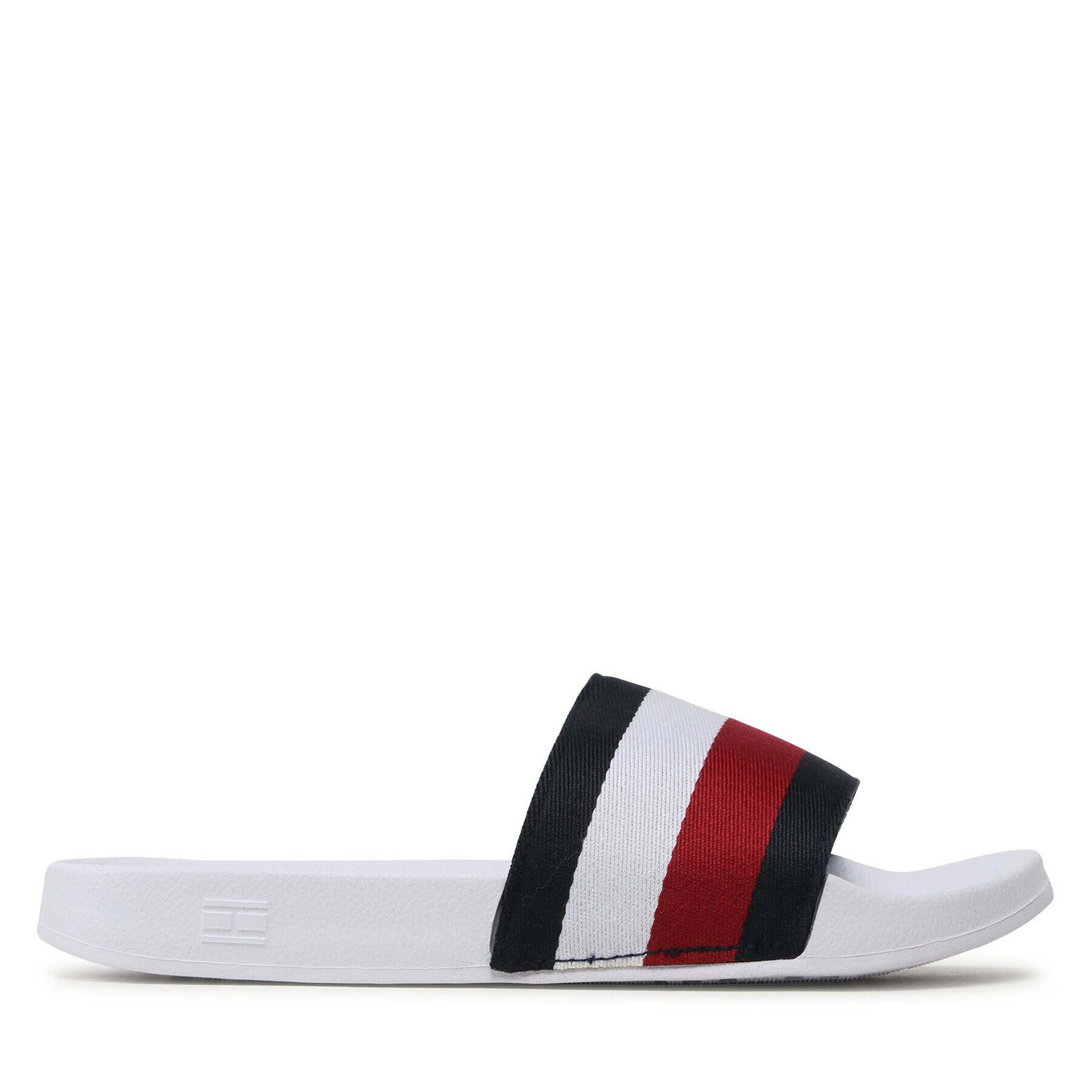 Tommy Hilfiger Natikači Essential Corp Slide FW0FW07256 Pisana - Pepit.si