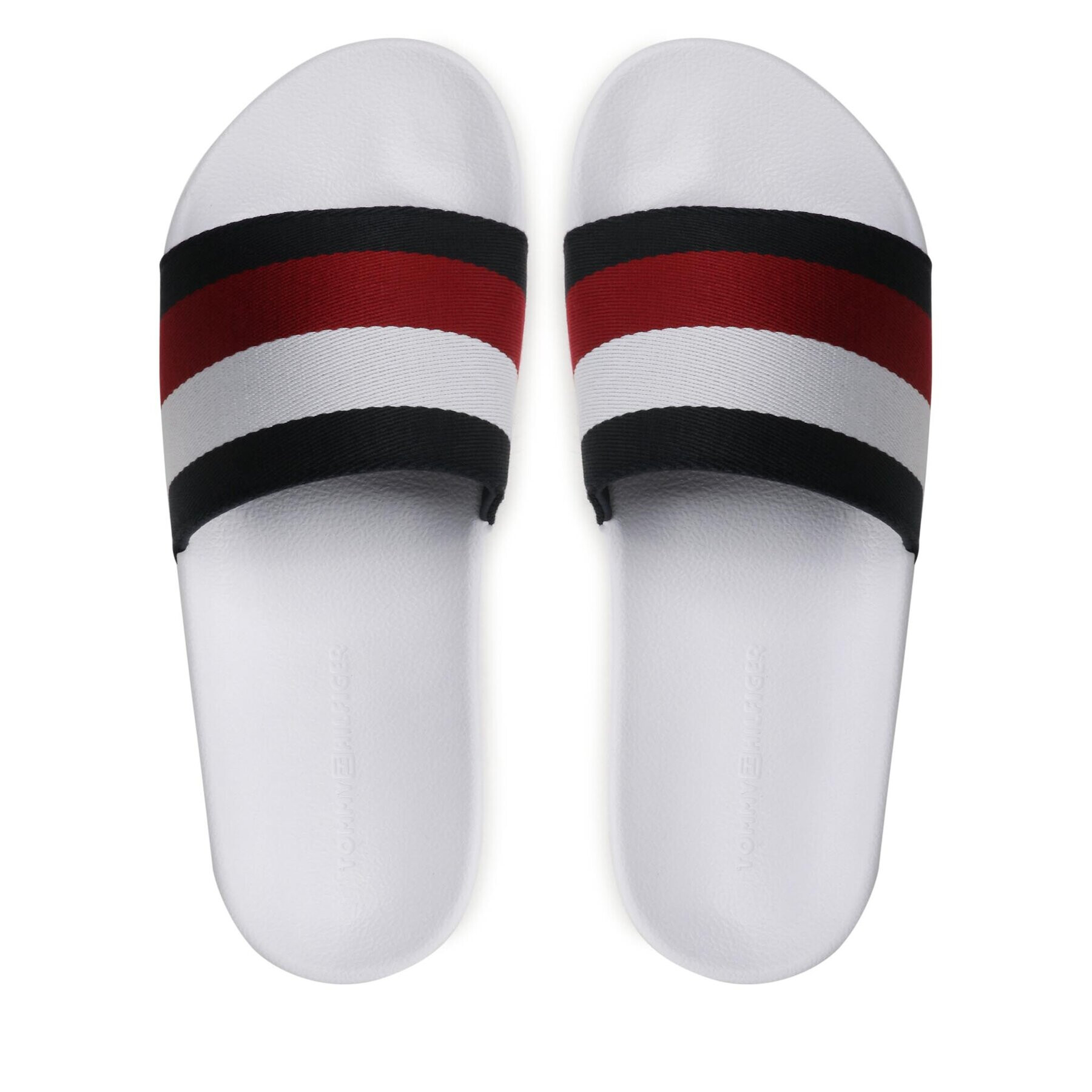 Tommy Hilfiger Natikači Essential Corp Slide FW0FW07256 Pisana - Pepit.si