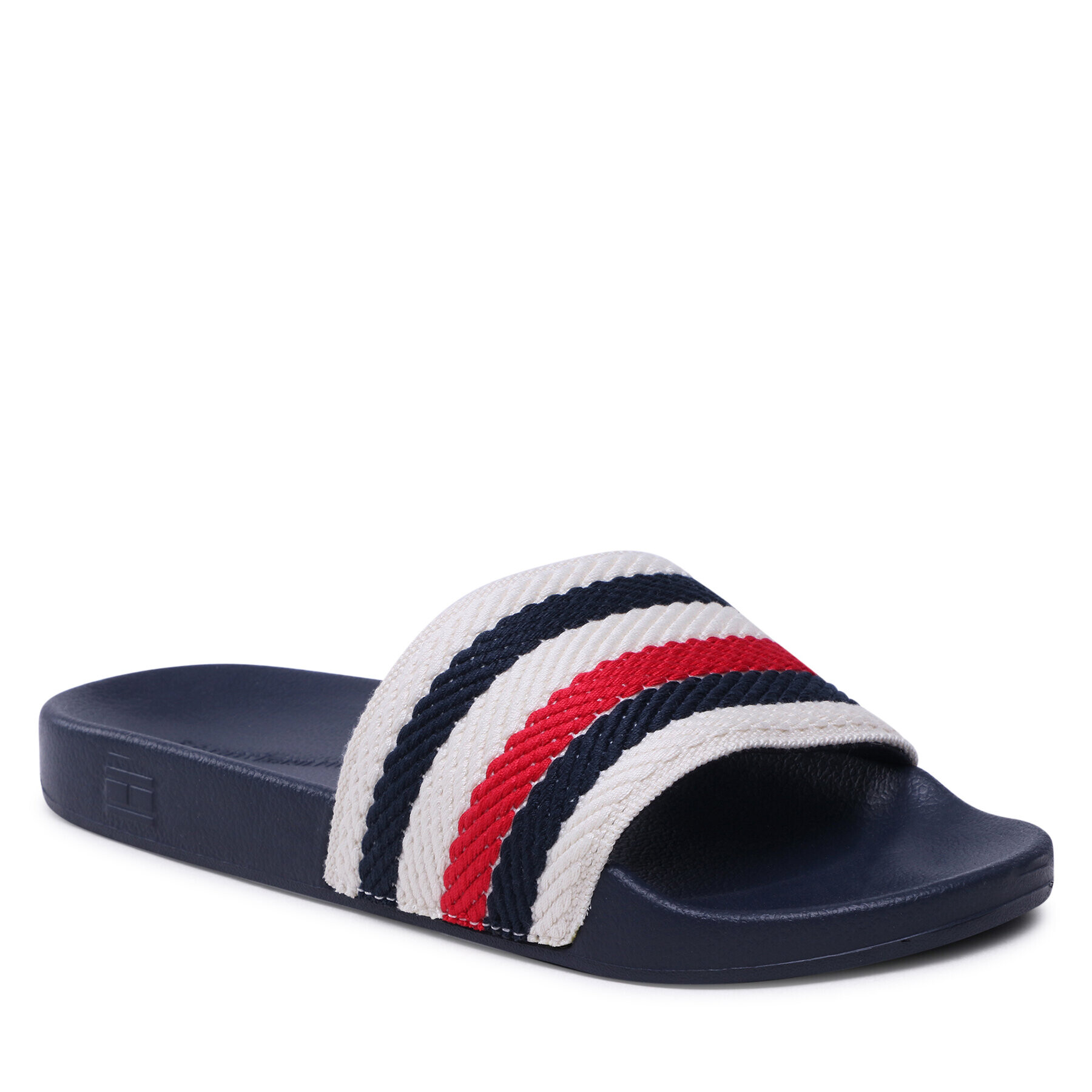 Tommy Hilfiger Natikači Essential Pool Slide FW0FW07151 Écru - Pepit.si