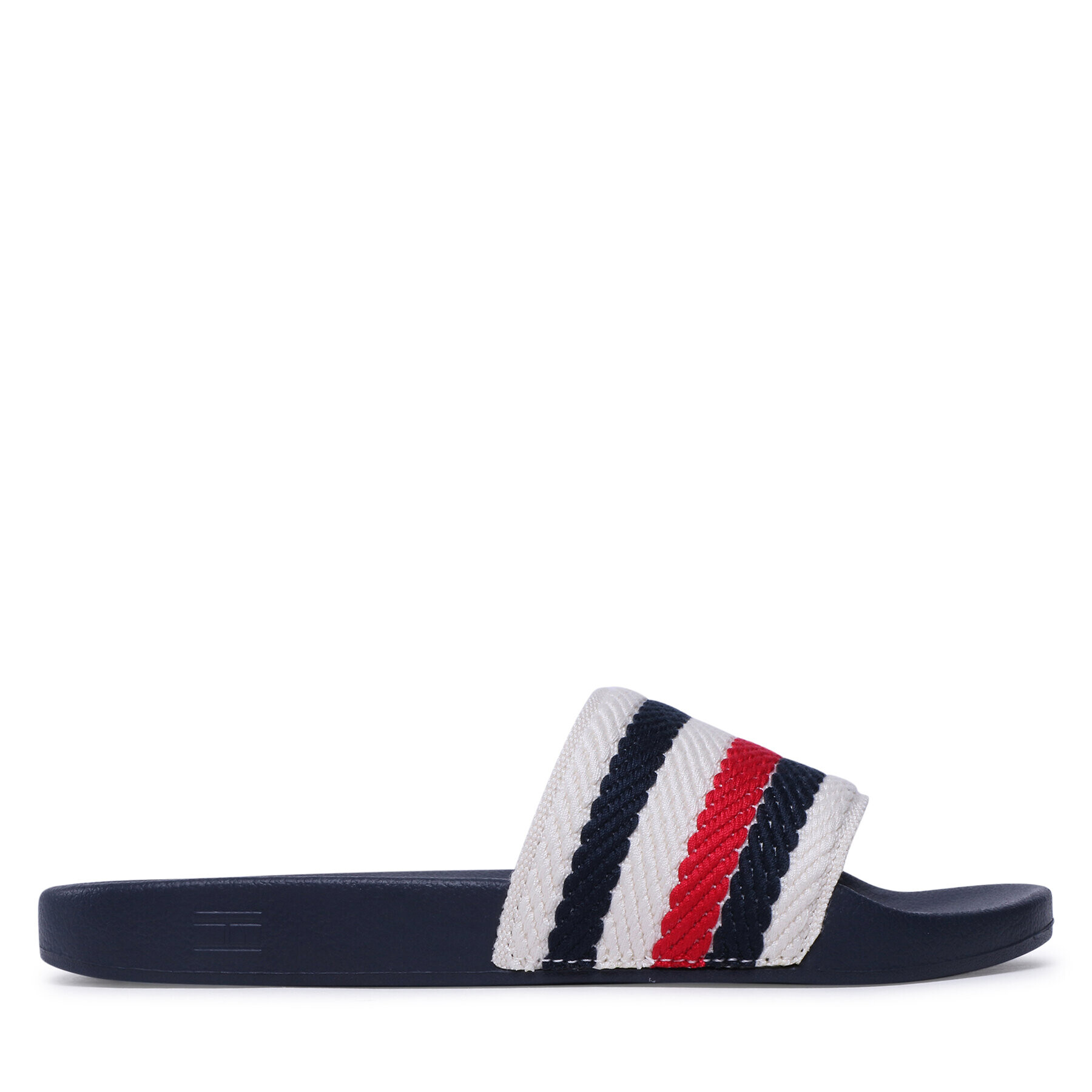 Tommy Hilfiger Natikači Essential Pool Slide FW0FW07151 Écru - Pepit.si