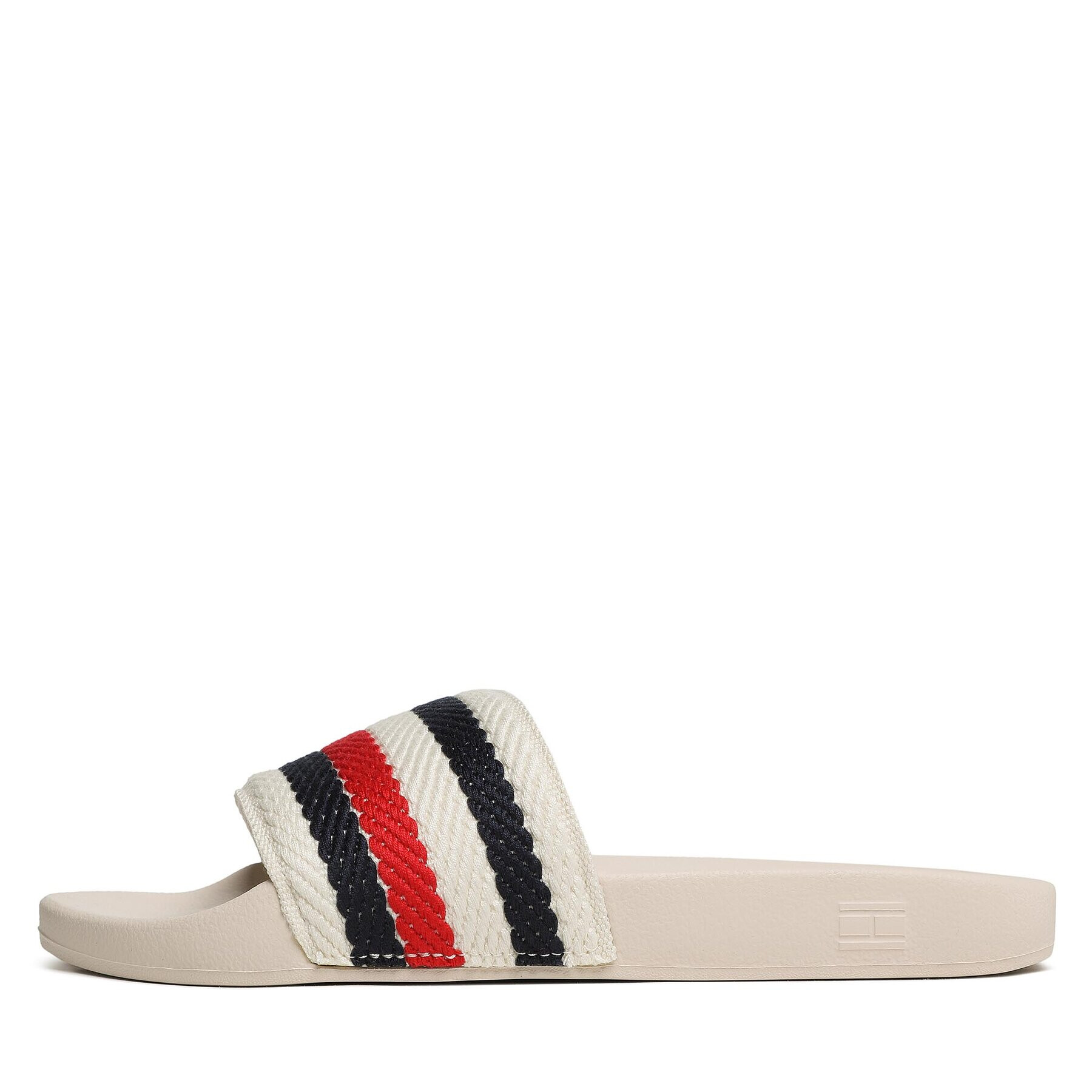 Tommy Hilfiger Natikači Essential Pool Slide FW0FW07151 Écru - Pepit.si