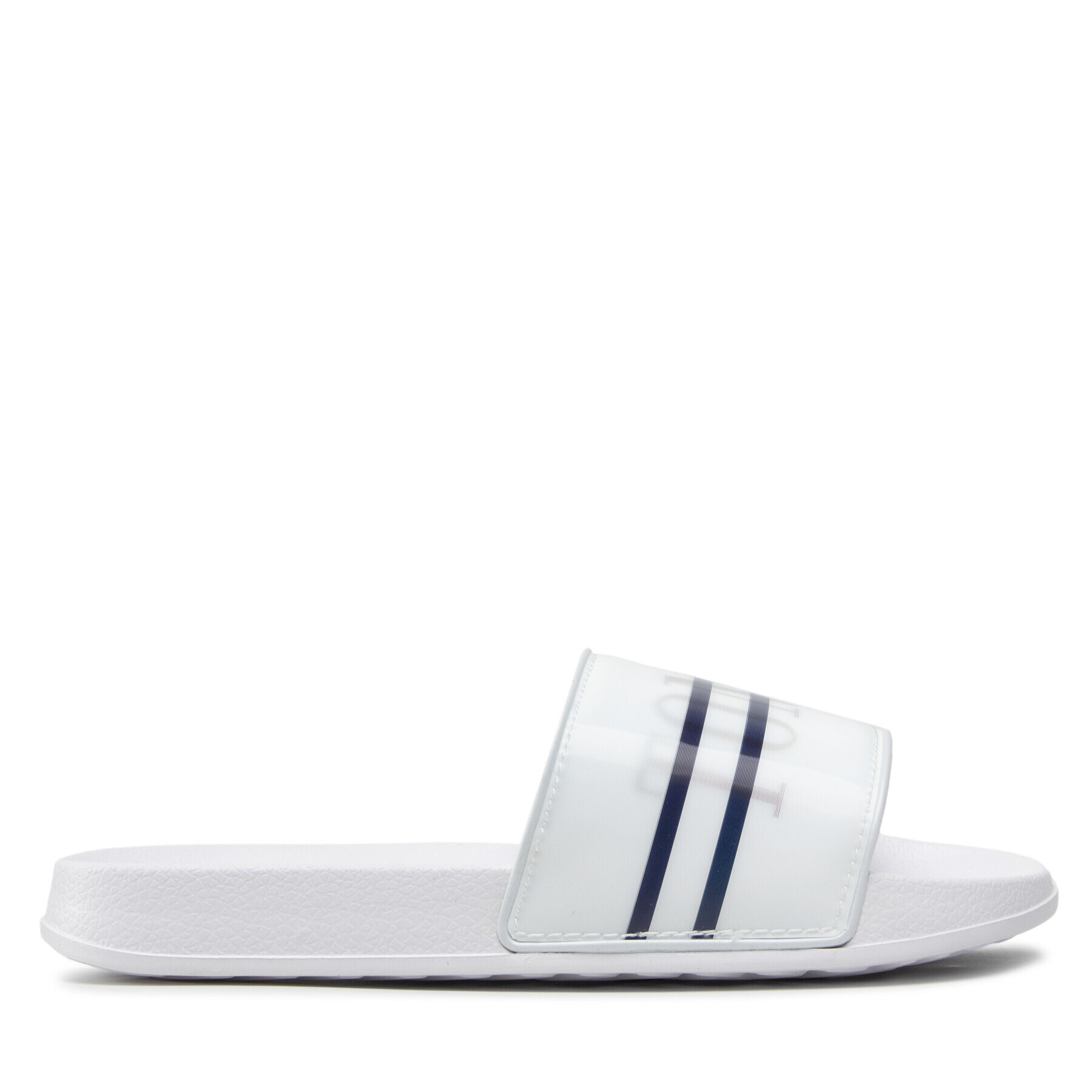 Tommy Hilfiger Natikači Holographic Pool Slide T3B0-32276-1172 S Bela - Pepit.si