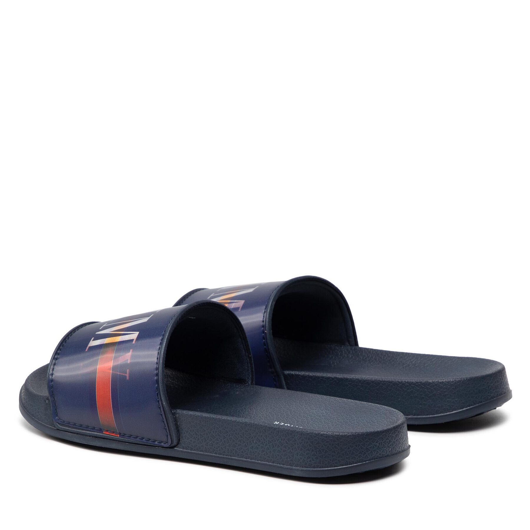 Tommy Hilfiger Natikači Holographic Pool Slide T3B0-32276-1172 S Mornarsko modra - Pepit.si