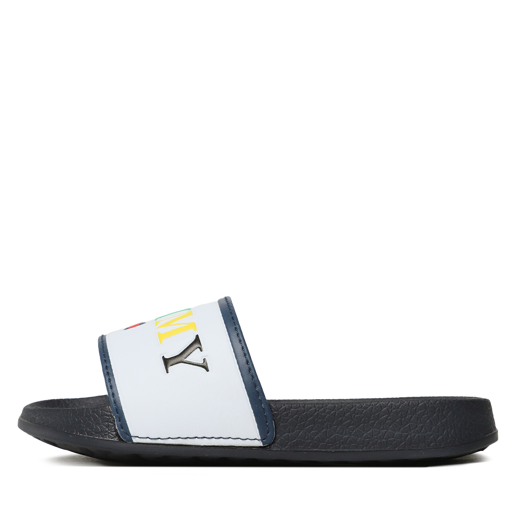 Tommy Hilfiger Natikači Maxi Velcro Pool Slide T3B0-32934-1172 M Bela - Pepit.si