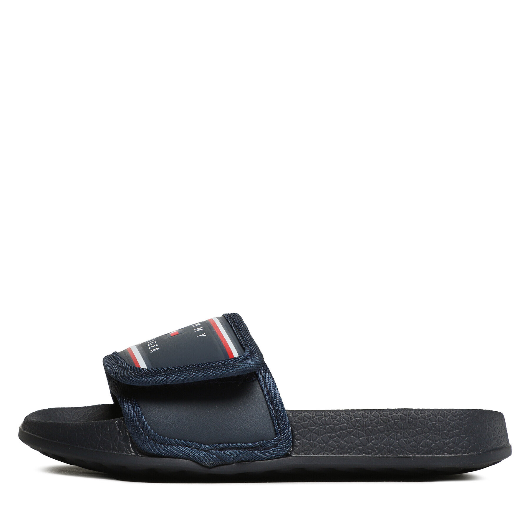 Tommy Hilfiger Natikači Maxi Velcro Pool Slide T3B0-32934-1172 M Mornarsko modra - Pepit.si