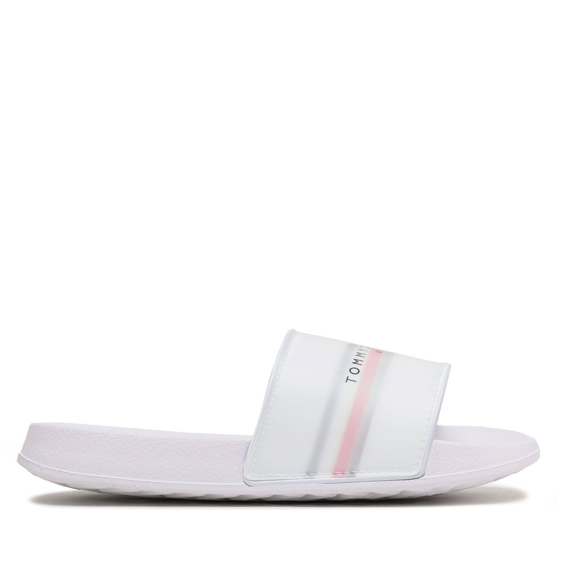 Tommy Hilfiger Natikači Reflective Pool Slide T3B0-32931-1172 S Bela - Pepit.si