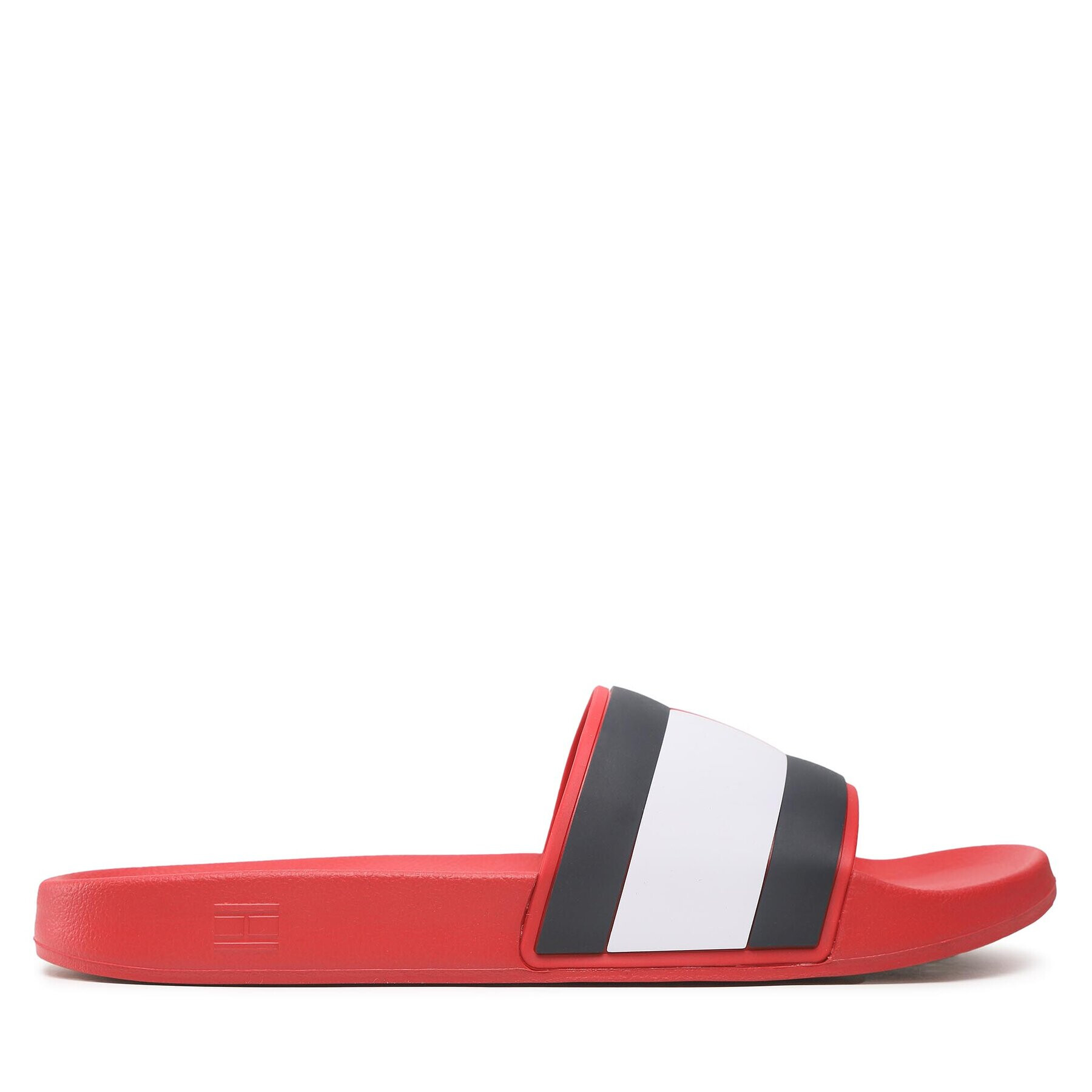 Tommy Hilfiger Natikači Rubber Th Flag Pool Slide FM0FM04263 Rdeča - Pepit.si