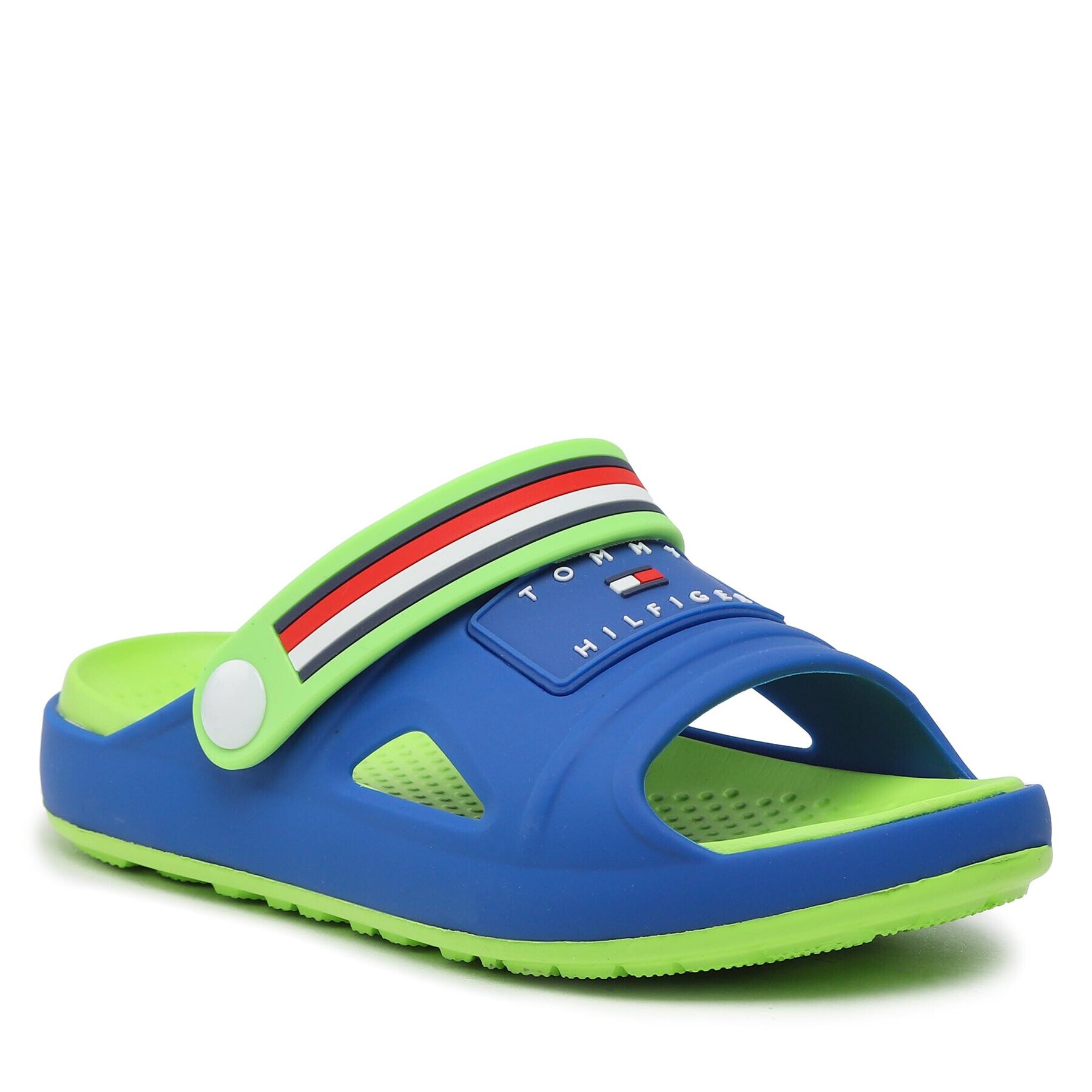 Tommy Hilfiger Natikači Stripes Comfy Sandal T3X2-32914-0083 S Modra - Pepit.si