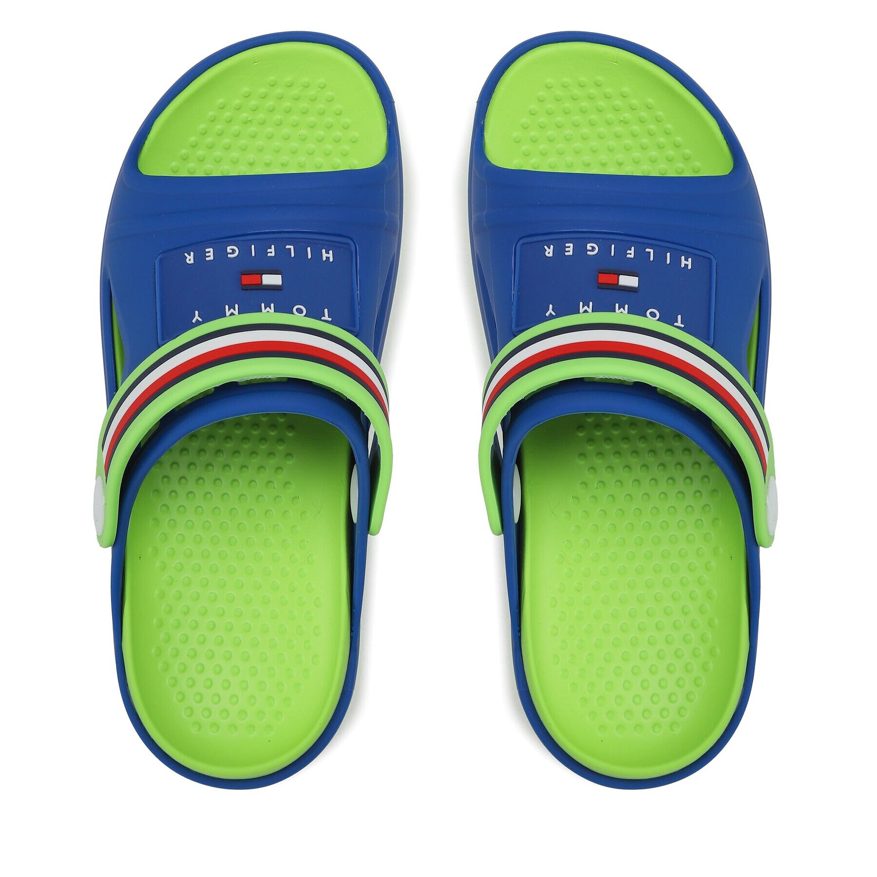 Tommy Hilfiger Natikači Stripes Comfy Sandal T3X2-32914-0083 S Modra - Pepit.si