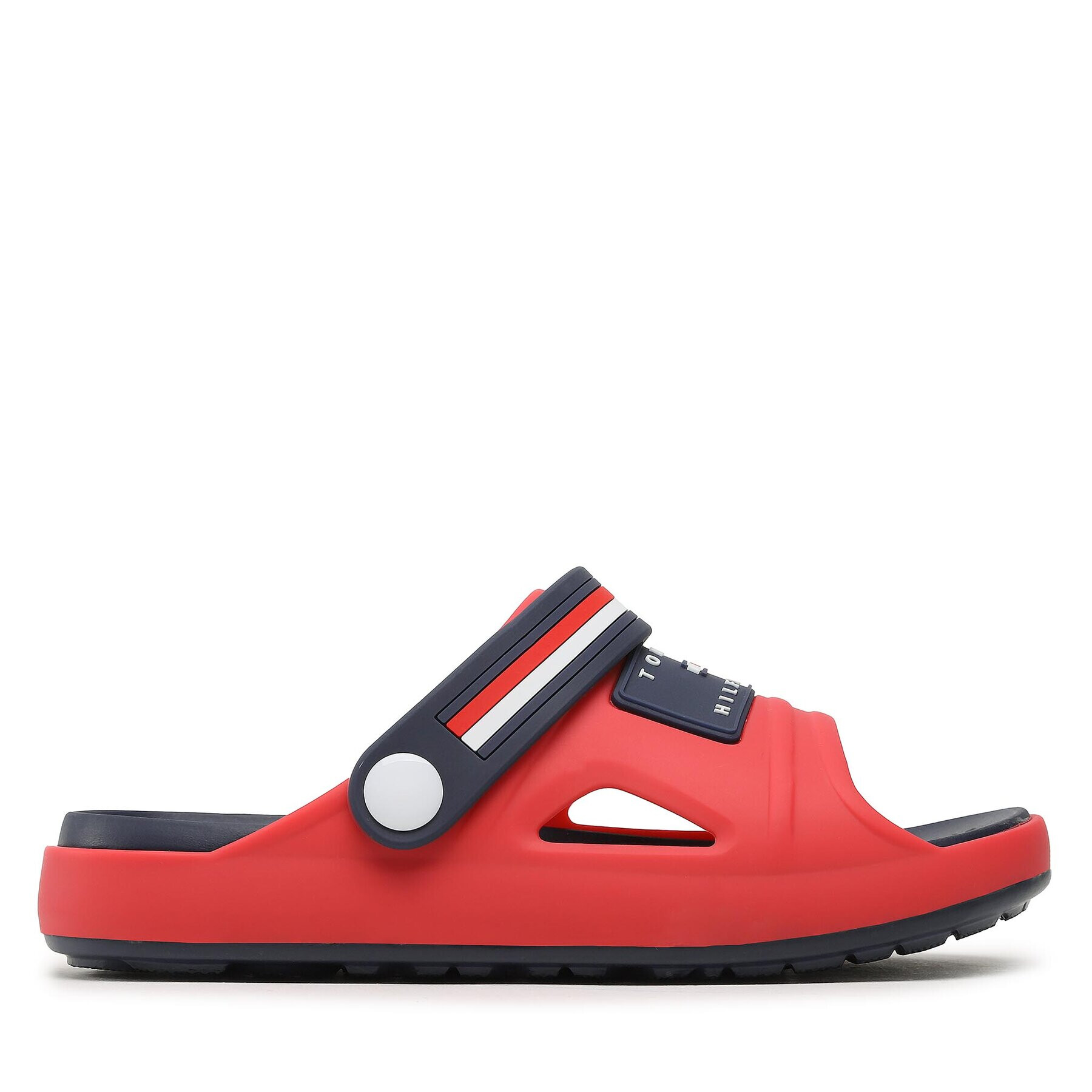 Tommy Hilfiger Natikači Stripes Comfy Sandal T3X2-32914-0083 S Rdeča - Pepit.si