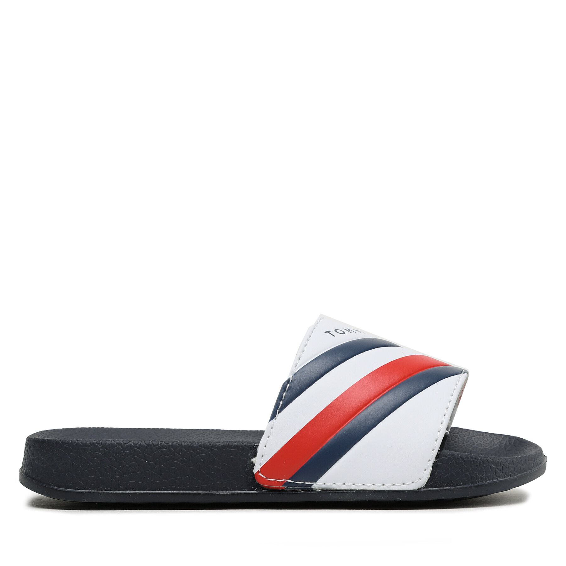 Tommy Hilfiger Natikači Stripes Pool Slide T3B0-32932-1172 M Bela - Pepit.si