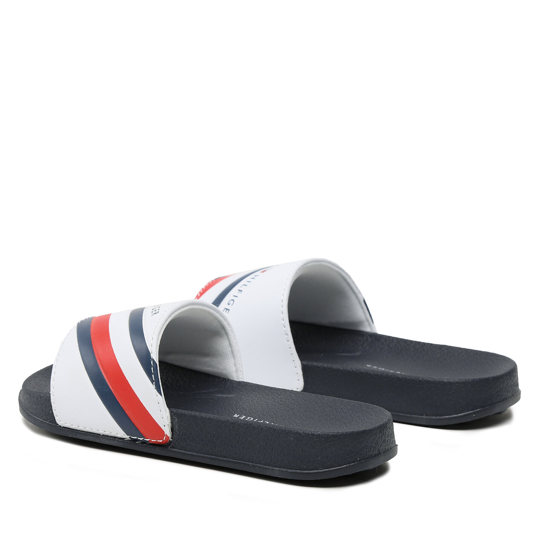 Tommy Hilfiger Natikači Stripes Pool Slide T3B0-32932-1172 M Bela - Pepit.si